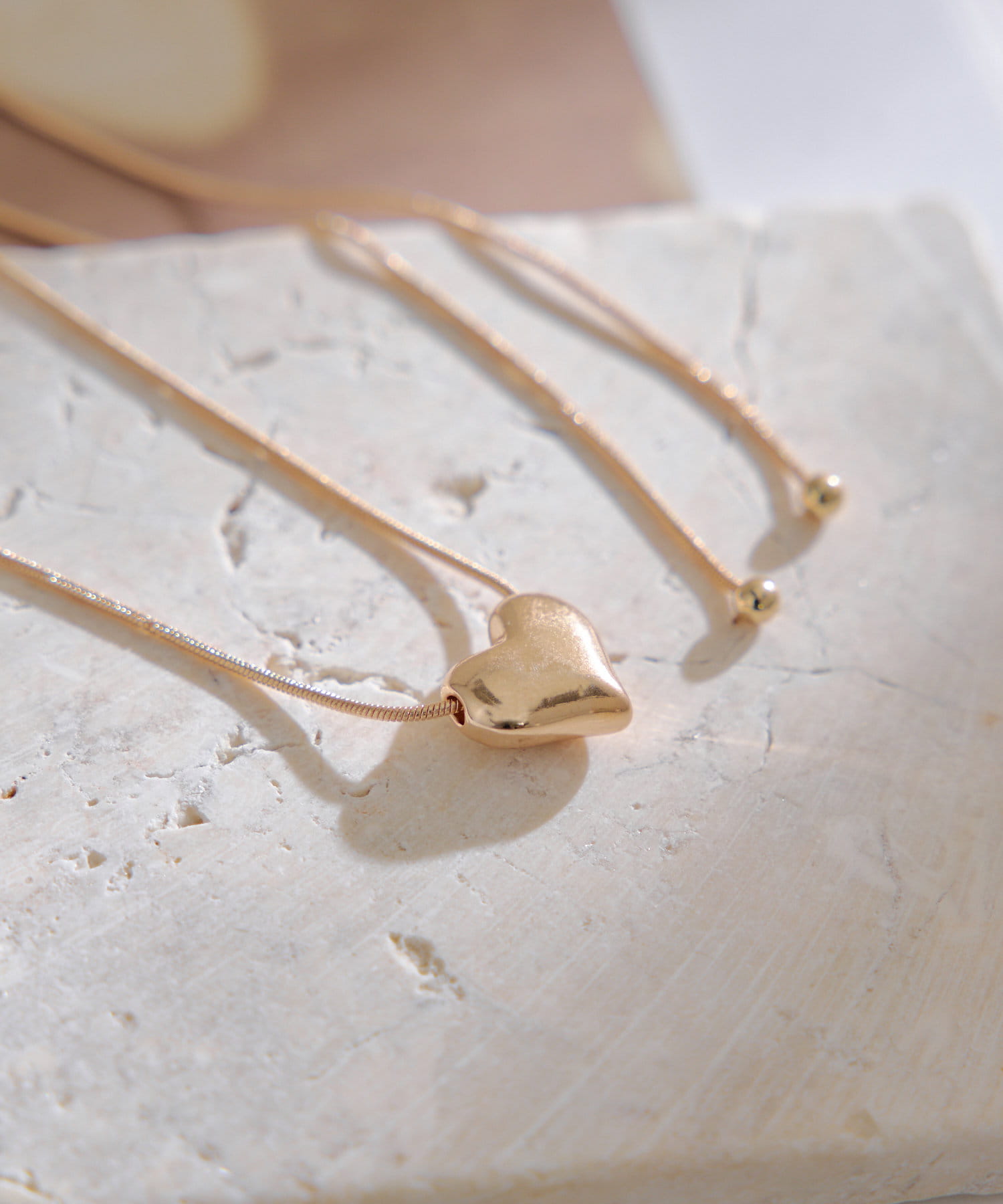 ハートチェーンロングネックレス | Lattice(ラティス)レディース