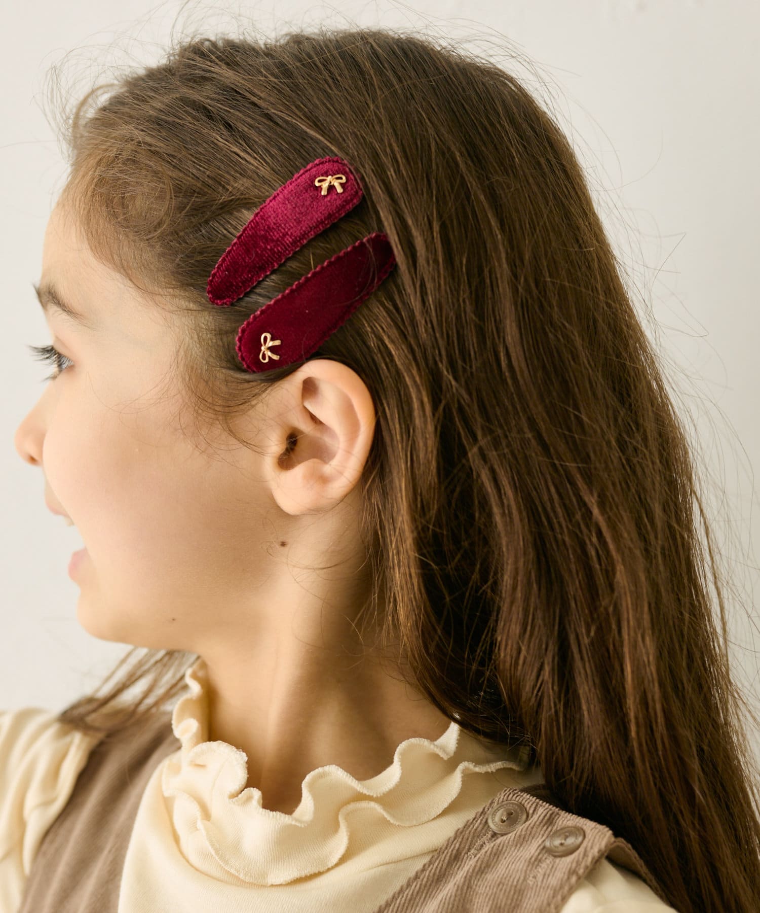 デニム風リボンヘアゴム＆ヘアクリップ　親子おそろい♡ デニム風リボンヘアゴム＆ヘアクリップ 親子おそろい♡ 【公式通販】