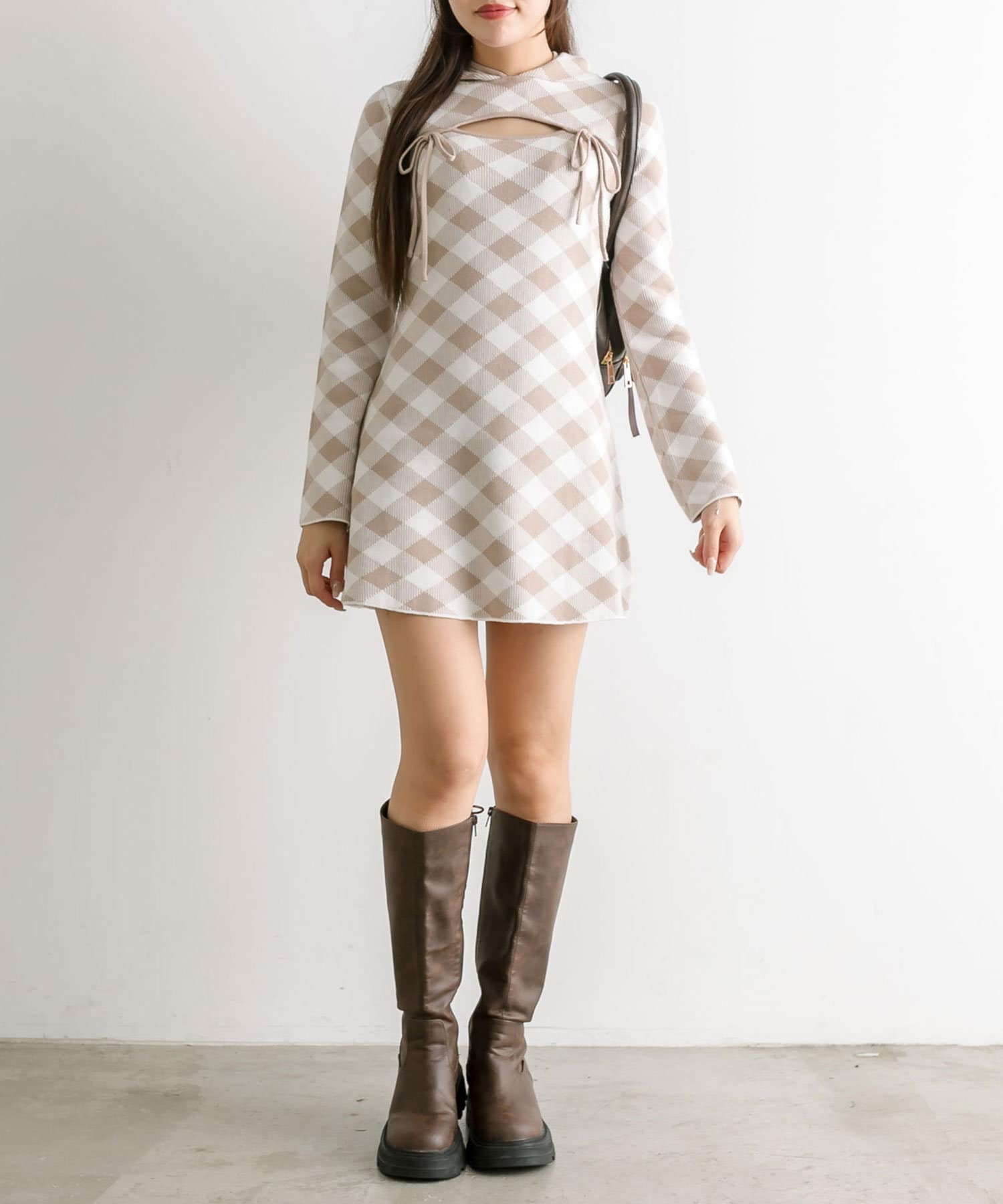 OLIVE des OLIVEミニワンピース　チェック柄 ミニキャミワンピース | OLIVE des OLIVE(オリーブ デ オリーブ