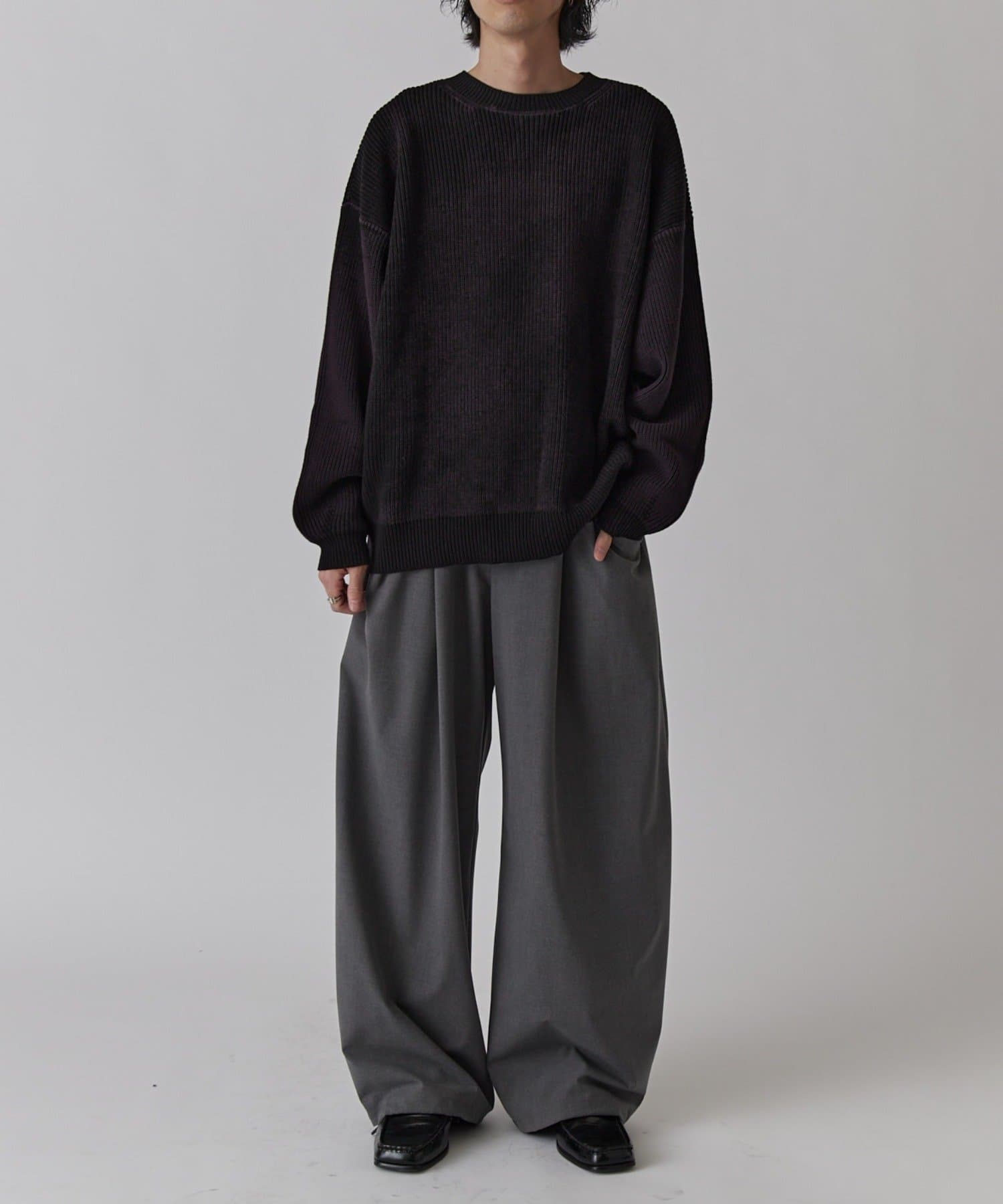 Lui's(ルイス) 片畦グランジニット