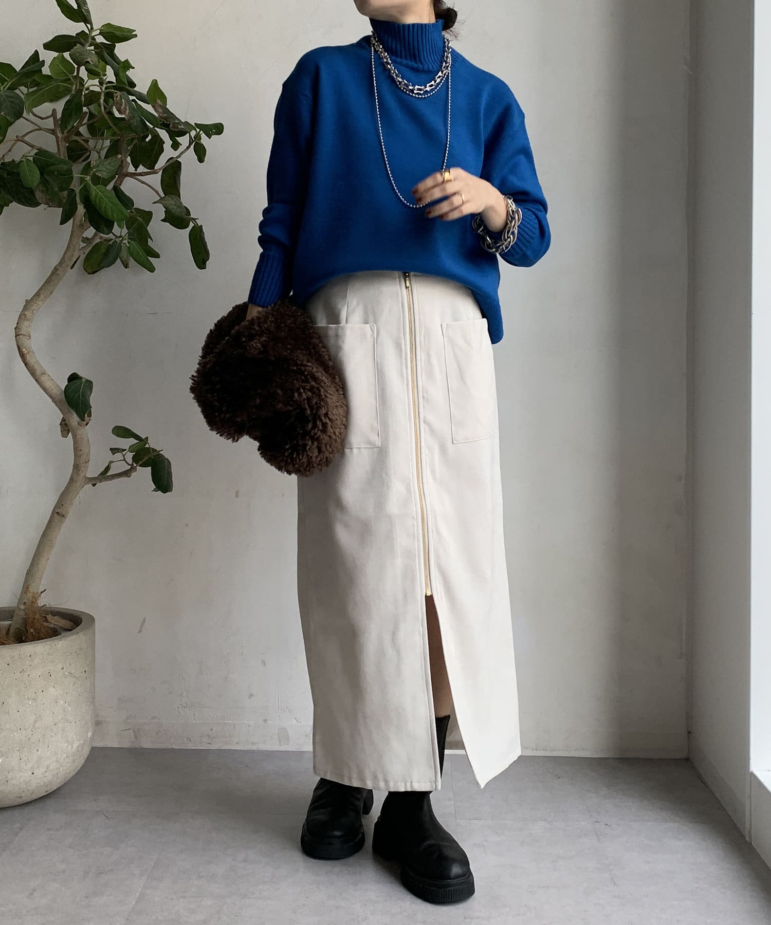 WEB限定】ビンテージ別珍ジップタイトスカート | DOUDOU(ドゥドゥ