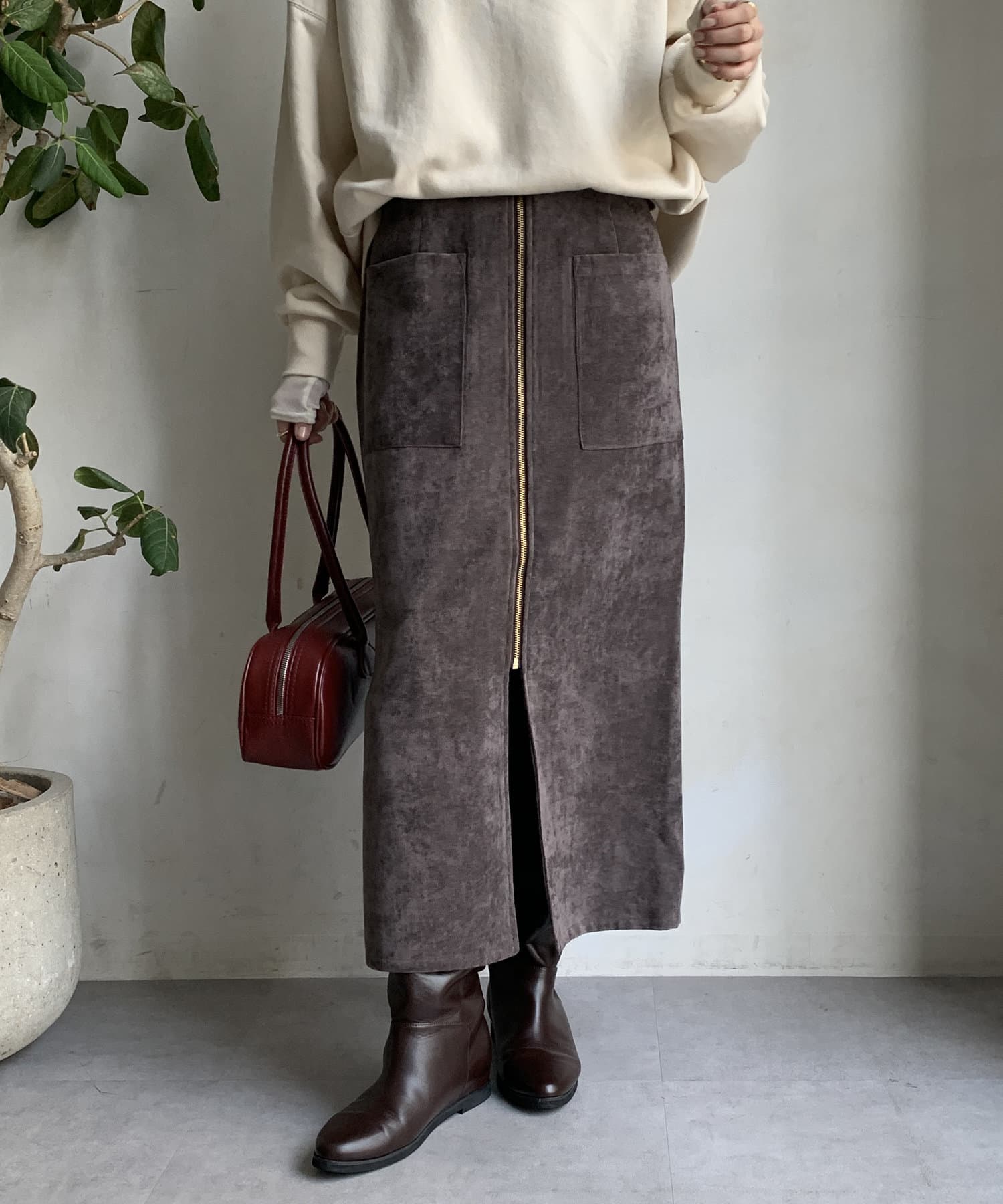 WEB限定】ビンテージ別珍ジップタイトスカート | DOUDOU(ドゥドゥ