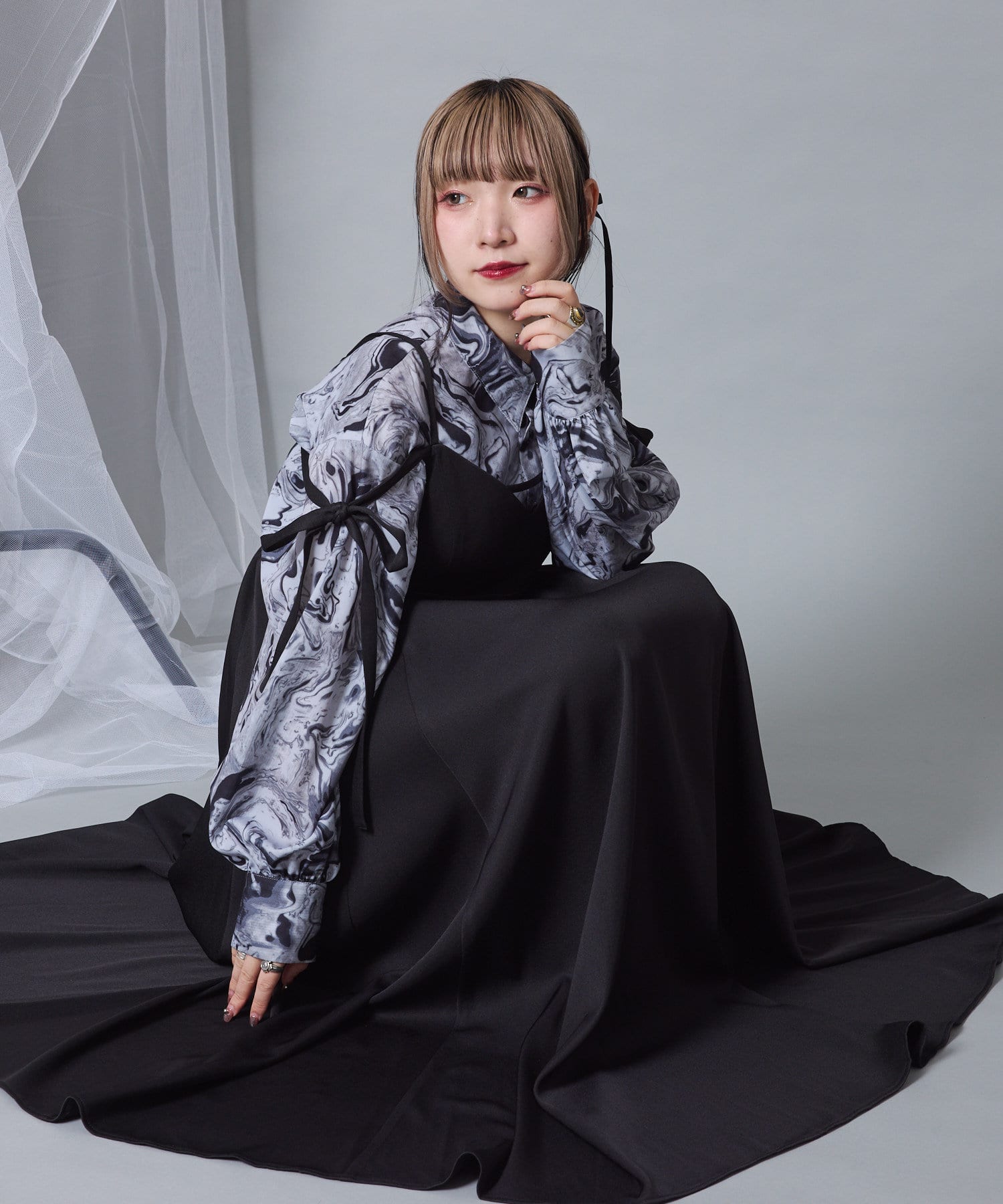 Mavie..7 キャミソール　ワンピース Mavie..7 ワンピース 「Mavie..7」スリットキャミワンピース
