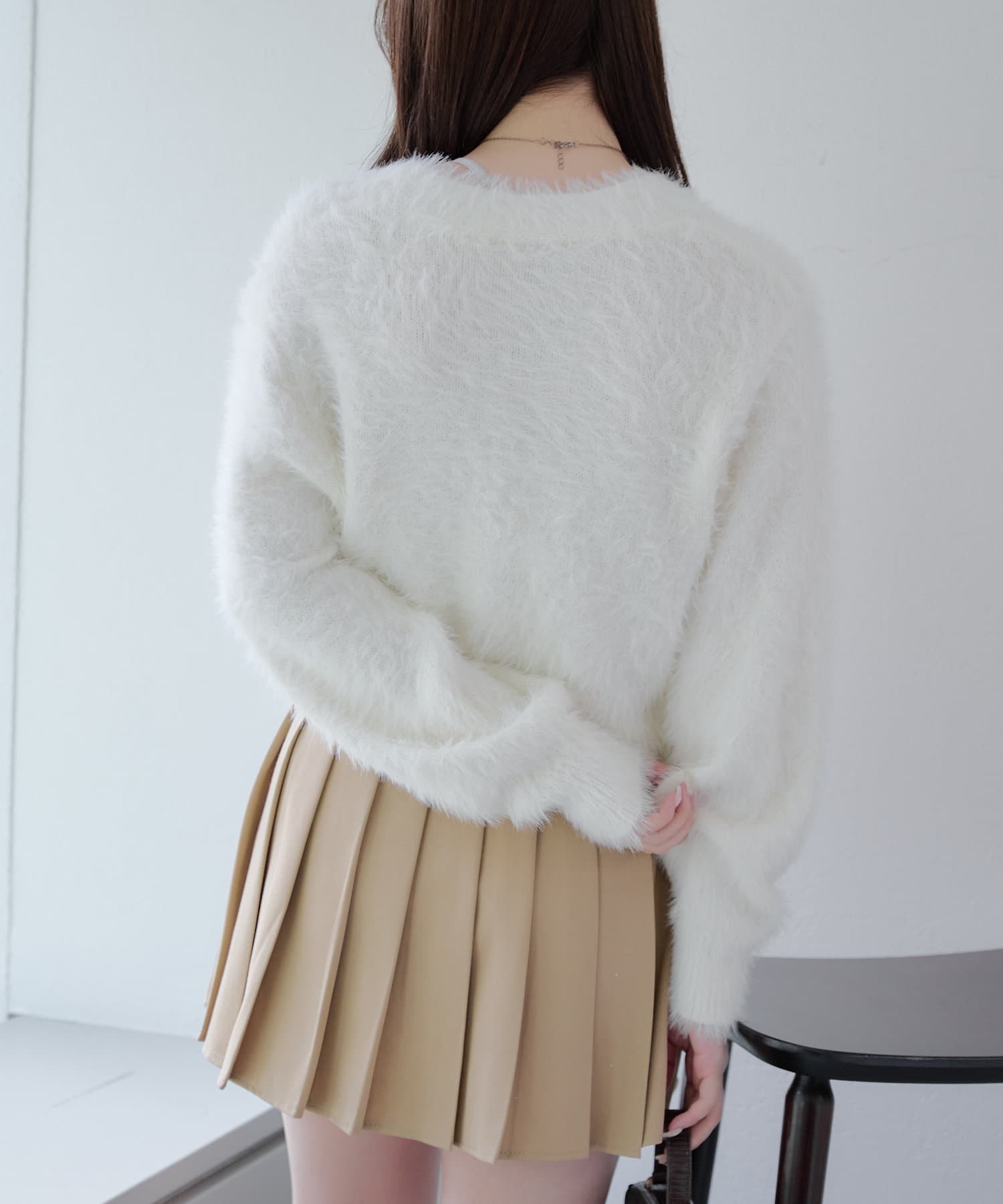 シャギーショートカーディガン | Remind me and forever(リマインド