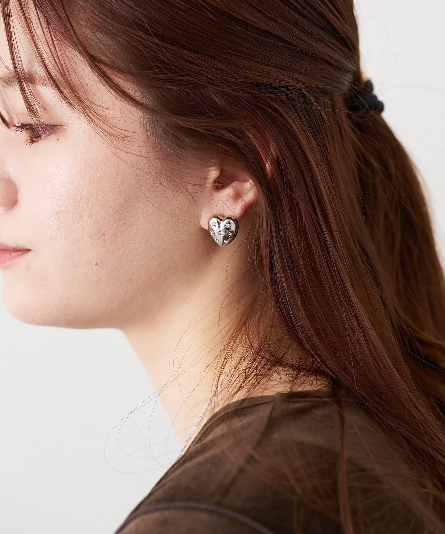 BIRTHDAY BAR(バースデイバー) レディース heart bijou style pierce シルバー