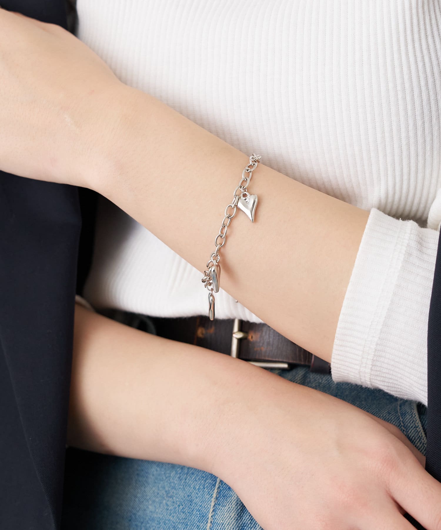 BIRTHDAY BAR(バースデイバー) Silver Motif Bracelet