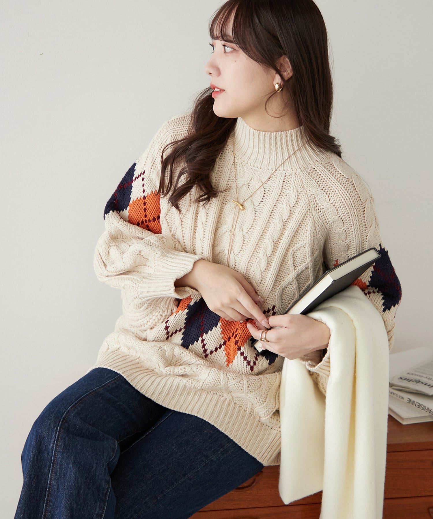 CLANE 】定価2万8000円 ニットカーディガン CLANE 】定価2万8000円 ニットカーディガン