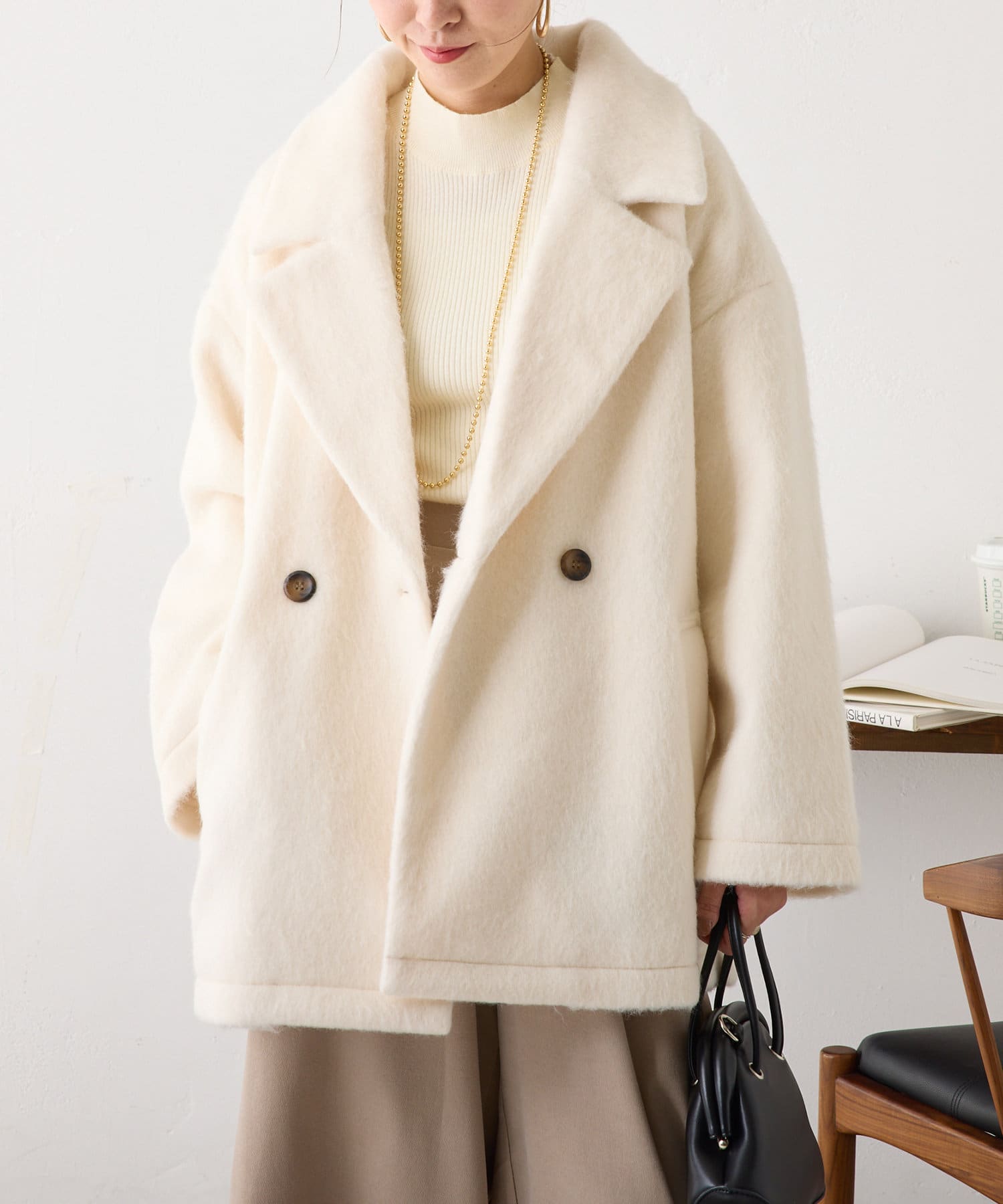 ダブルテーラーシャギーコート | Remind me and forever(リマインド