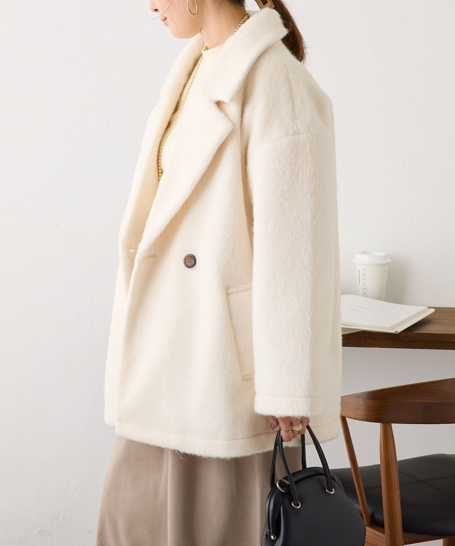 ダブルテーラーシャギーコート | Remind me and forever(リマインド