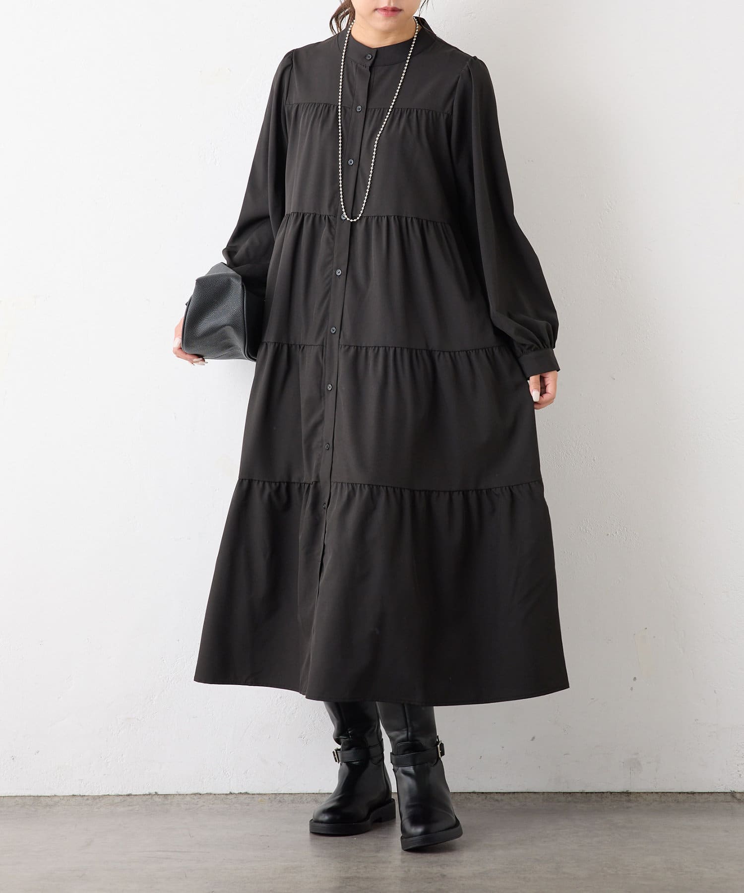 ワンピース nao NAO】新色追加！キレイ見えシャツロングワンピース | Remind me