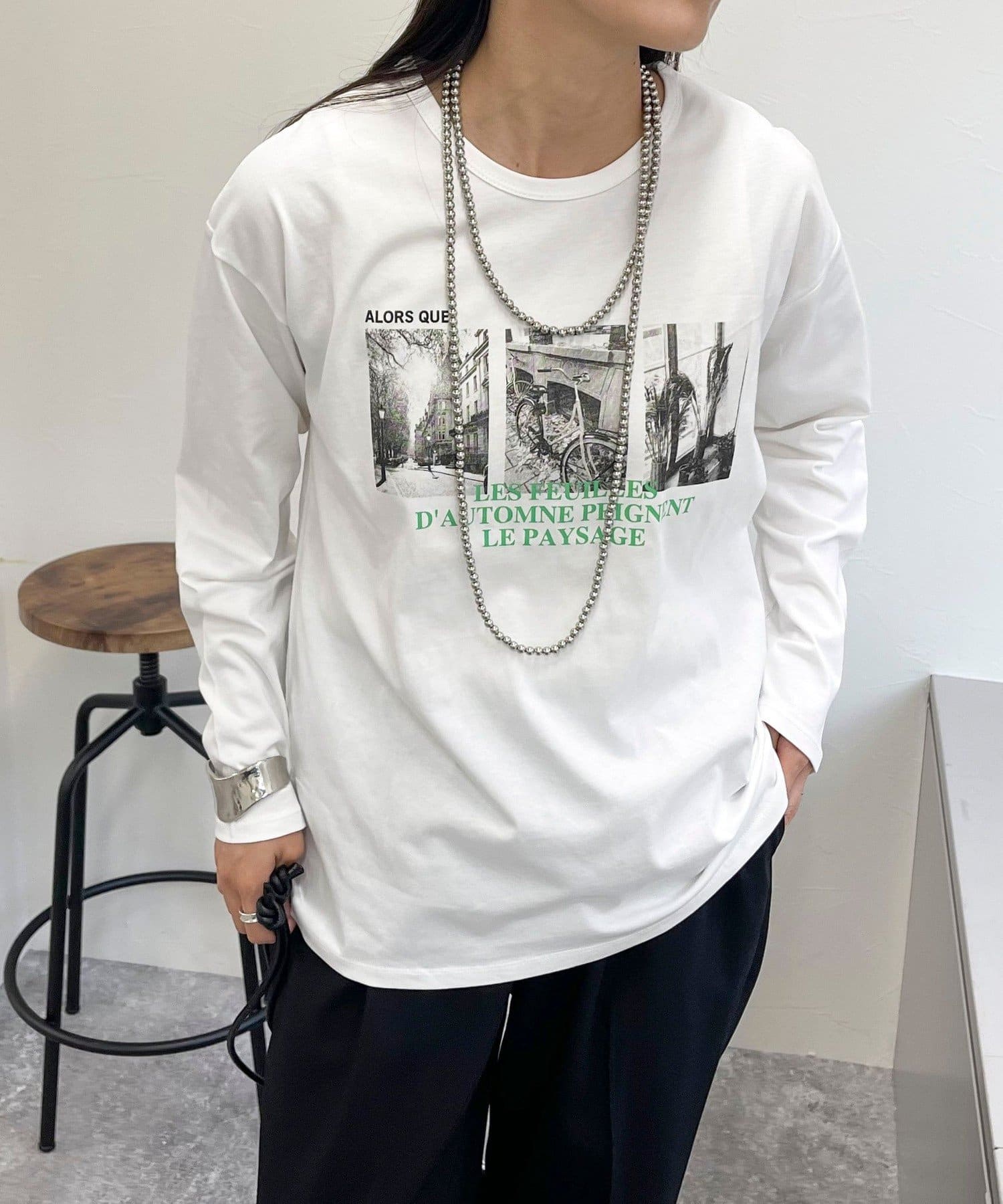 FREDY & GLOSTER(フレディ アンド グロスター) シルケットPHOTO ロンTシャツ