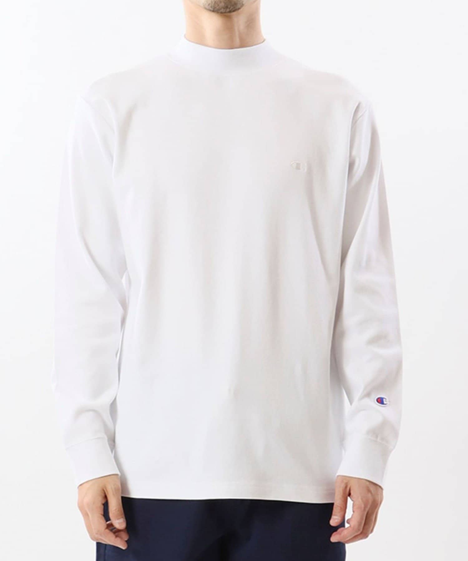 hiit モックネック　ロングスリーブ　Tシャツ Champion】モックネックロングスリーブTシャツ ロンT | FREDY