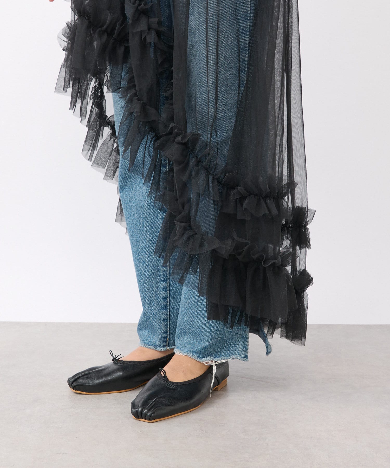 OUTLET(アウトレット) 【RIVE DROITE】アシメチュールレイヤードスカート