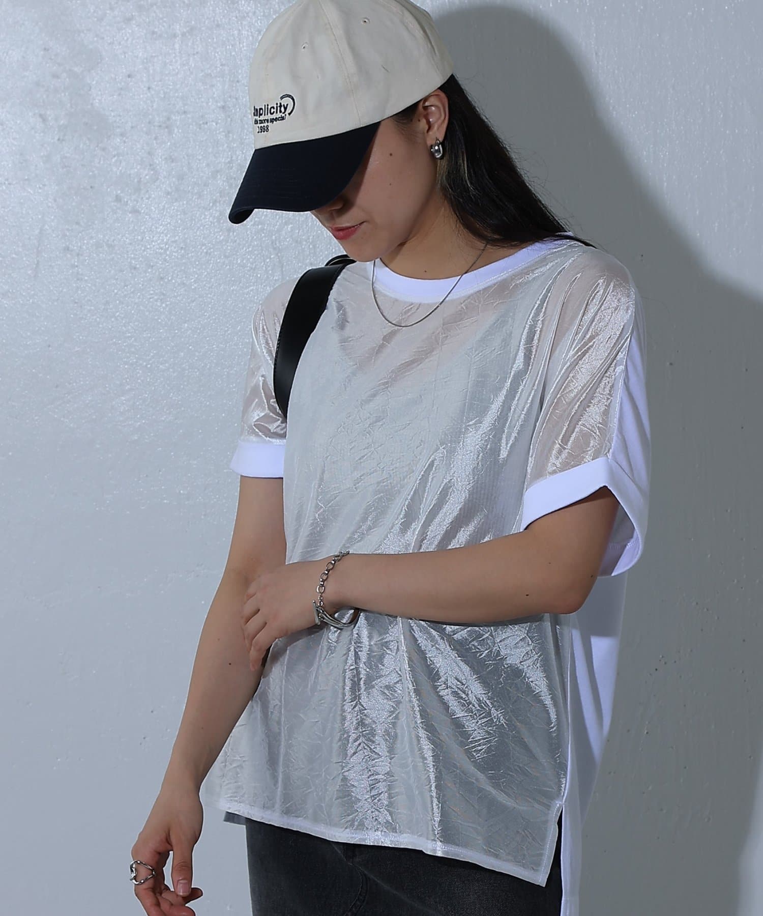 OUTLET(アウトレット) 【COLONY 2139】グリッターシアードッキングTee
