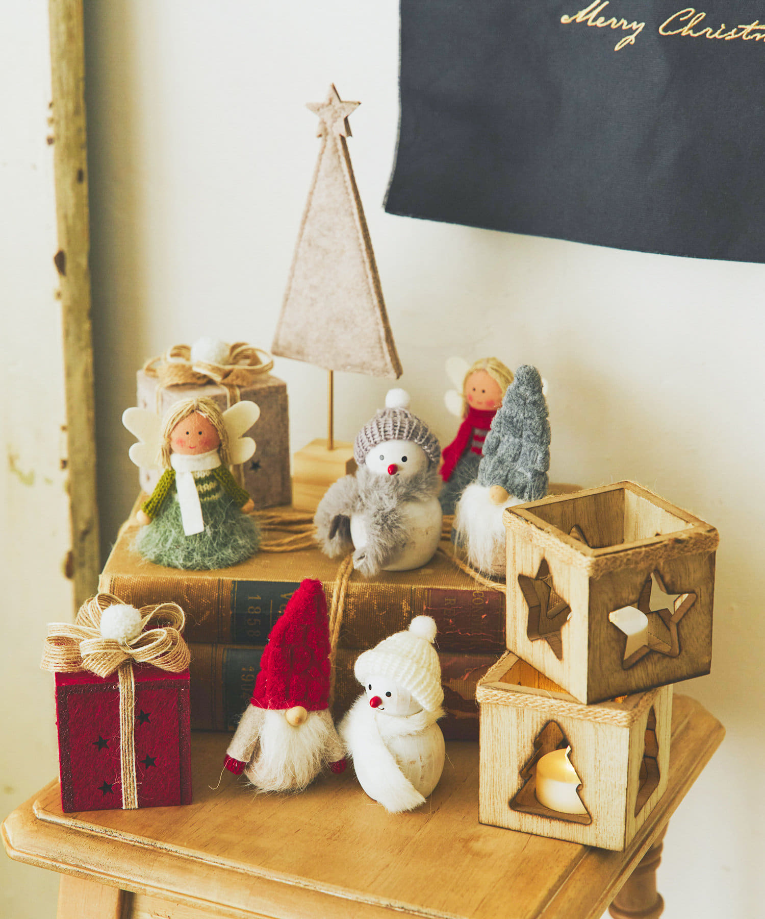 新品未使用】完売商品 サリュ salut LEDライトツリーオブジェ3点