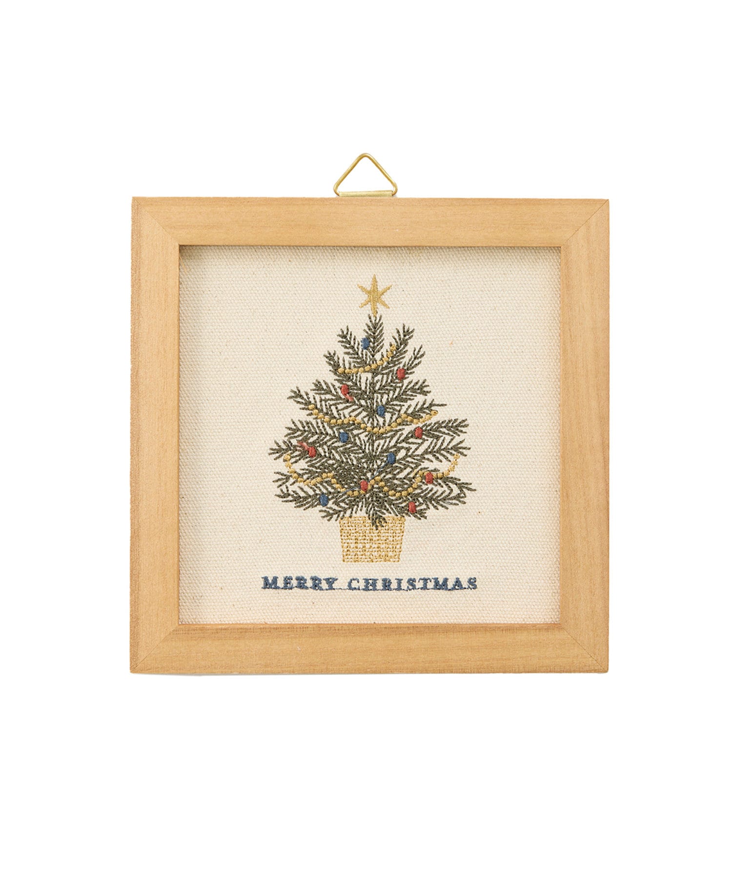 salut!(サリュ) クリスマスツリー刺繍パネル／Joyeux noël