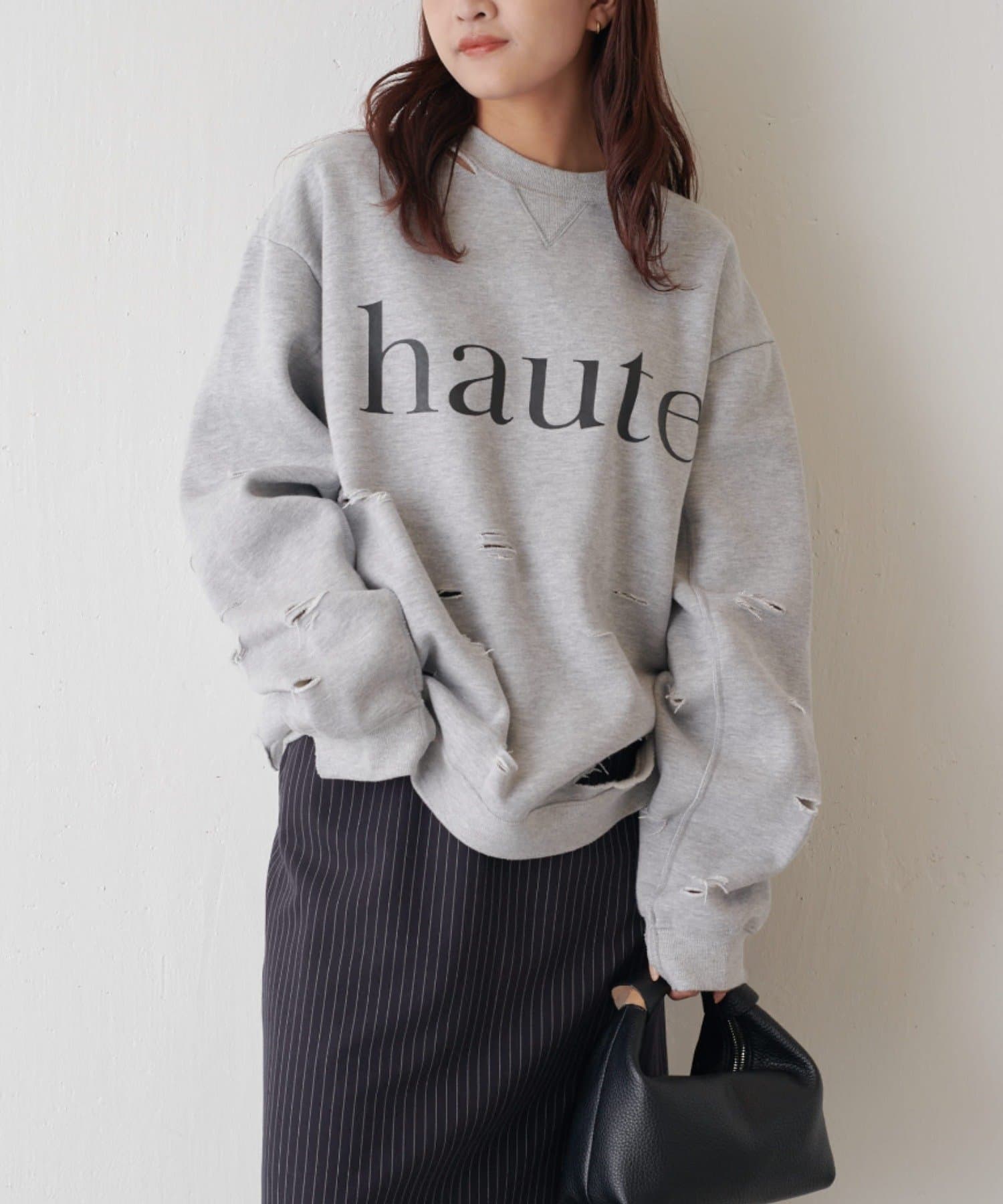 ssz boro sweat pt ダメージ加工 カジュアルスウェットパンツ 黒｜メンズ