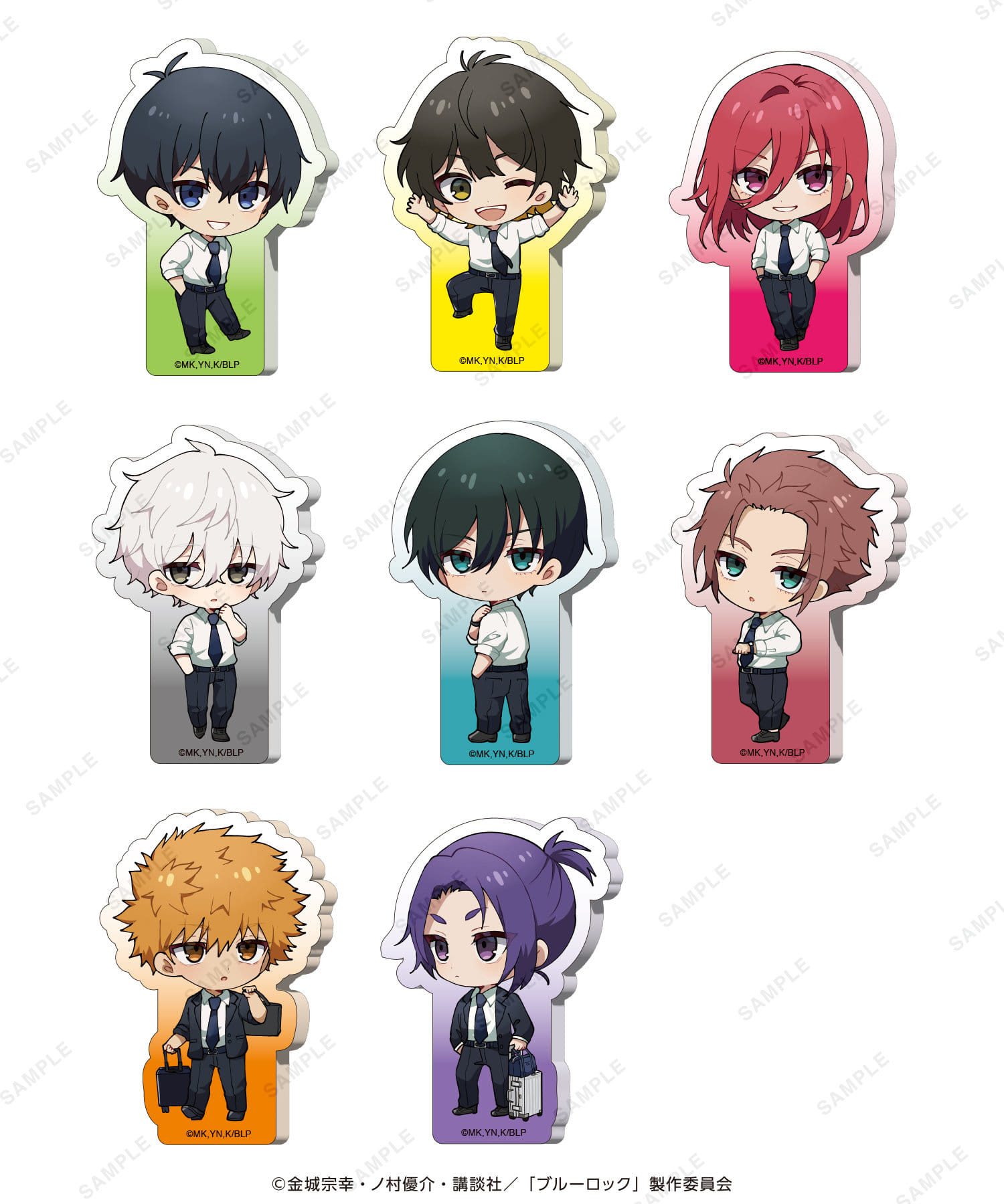 3点セット】ブルーロックアクリルブロック