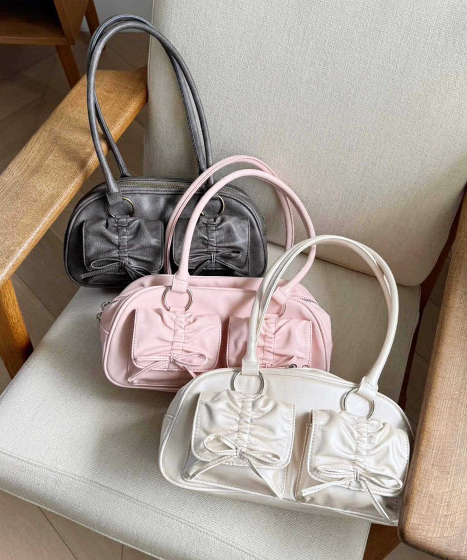 one after another NICE CLAUP(ワンアフターアナザー ナイスクラップ) 【沢山荷物が入る◎】ドロストポケット付きボストンバッグ