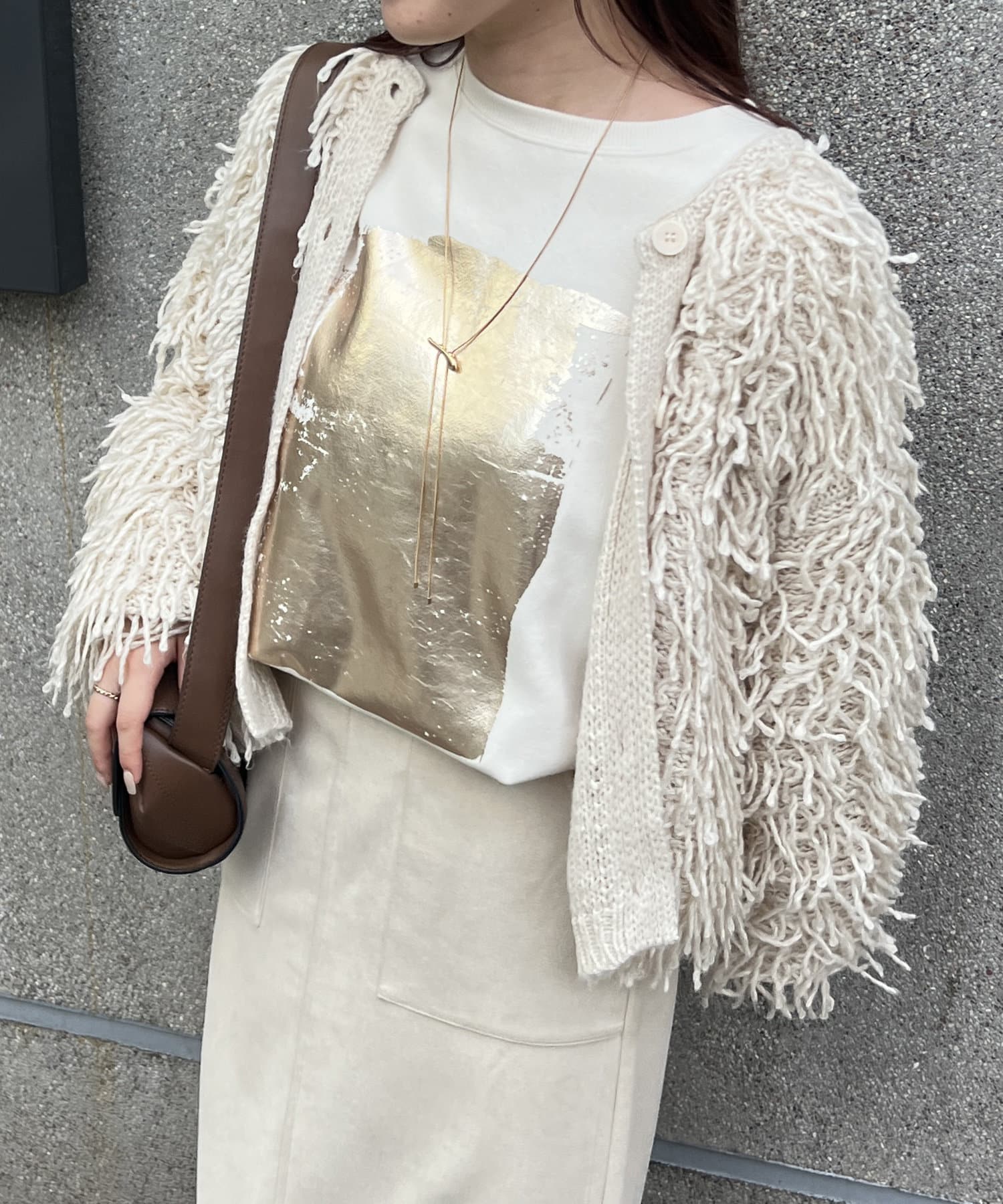 WEB限定OTONA line】フリンジカーディガン | Remind me and forever