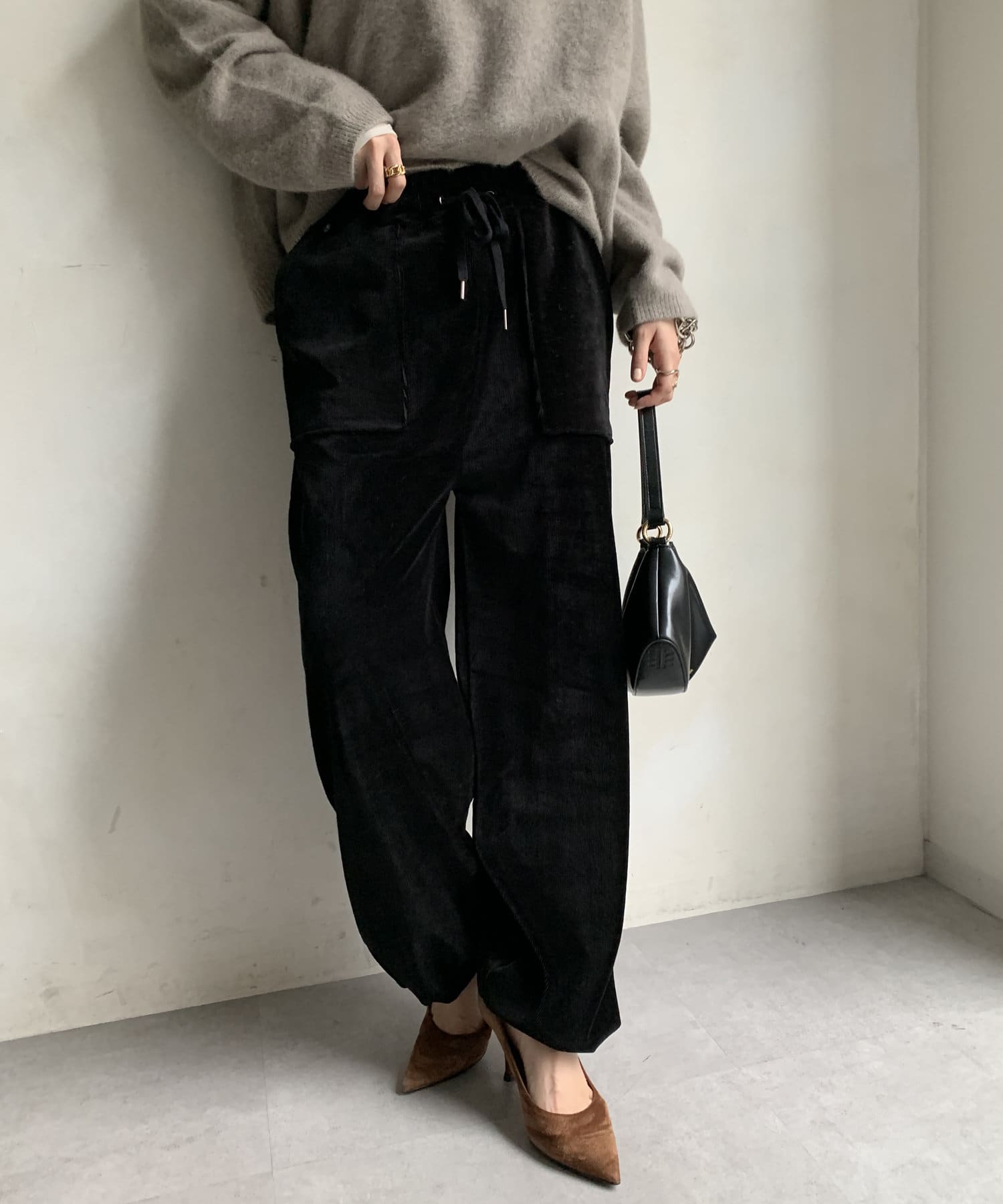 DOUDOU(ドゥドゥ) 【AgAwd/アガウド】【WEB限定】カーゴリブパンツ