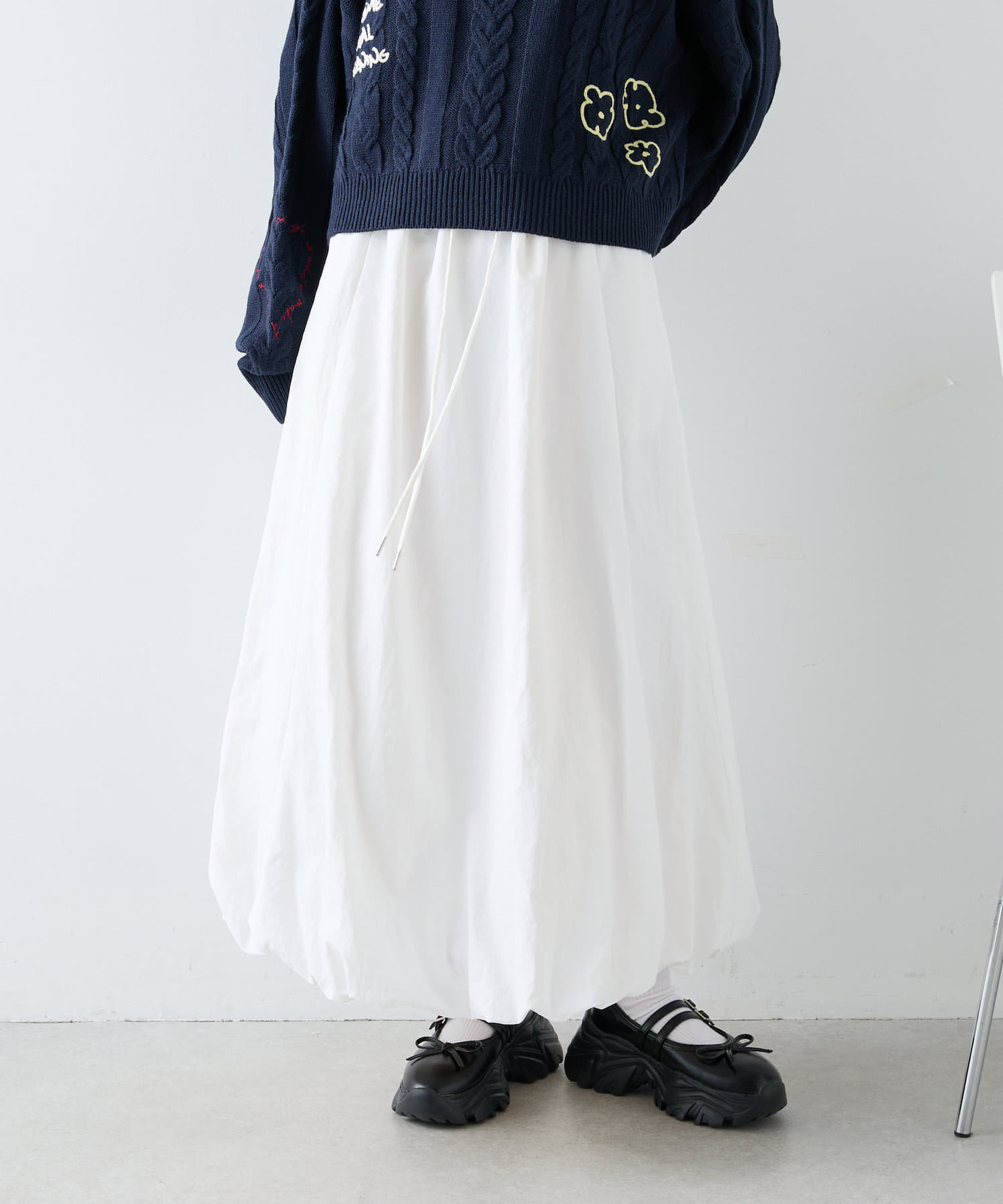 バルーンスカート ウエストデニムバルーンスカート | AND ON JIONE STORE