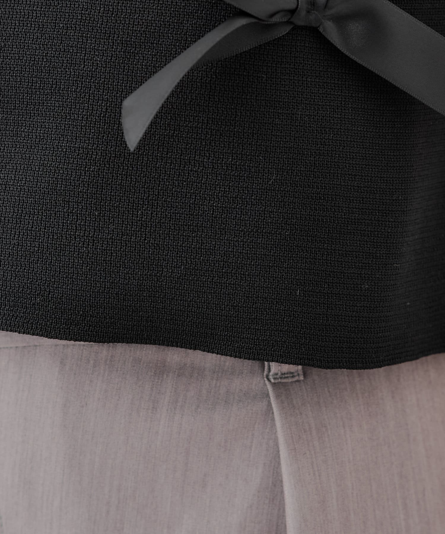 OUTLET(アウトレット) 【Chico】ノースリーブハイネックリボンニット