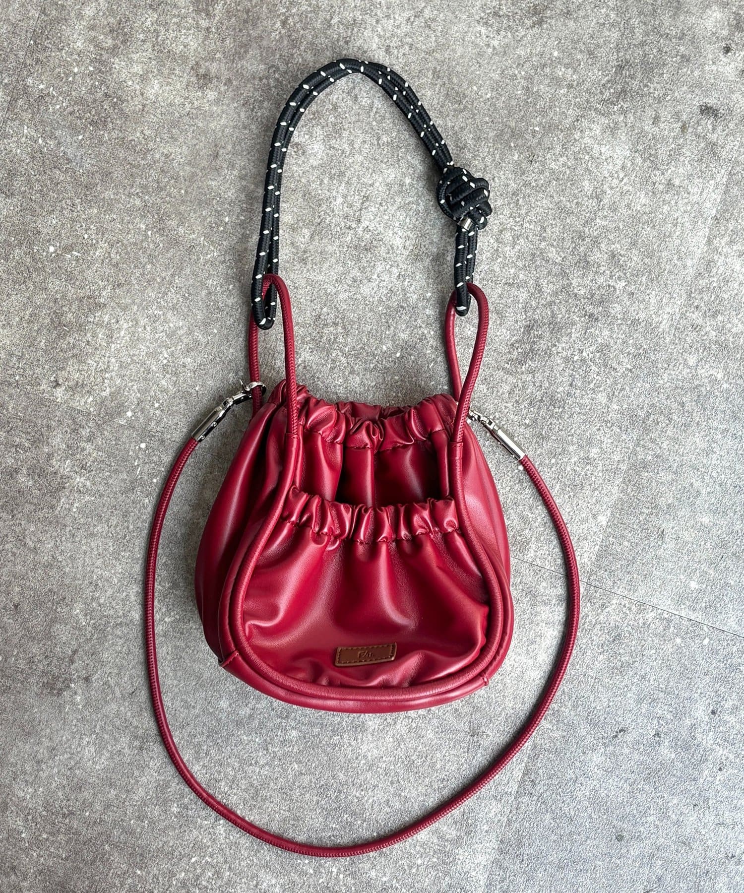 CPCM(シーピーシーエム) 【FUKA's企画】PUパラコードギャザーミニショルダーバッグ