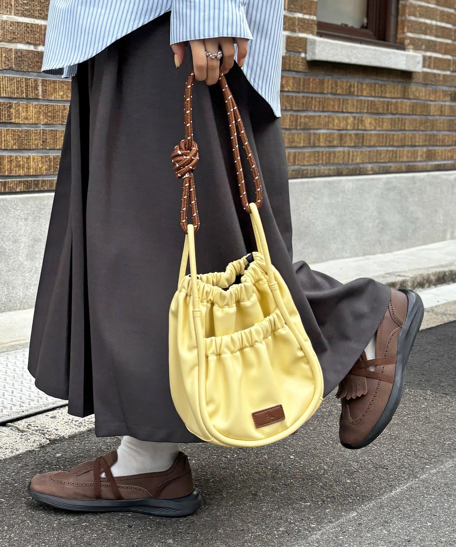 CPCM(シーピーシーエム) 【FUKA's企画】PUパラコードギャザーミニショルダーバッグ