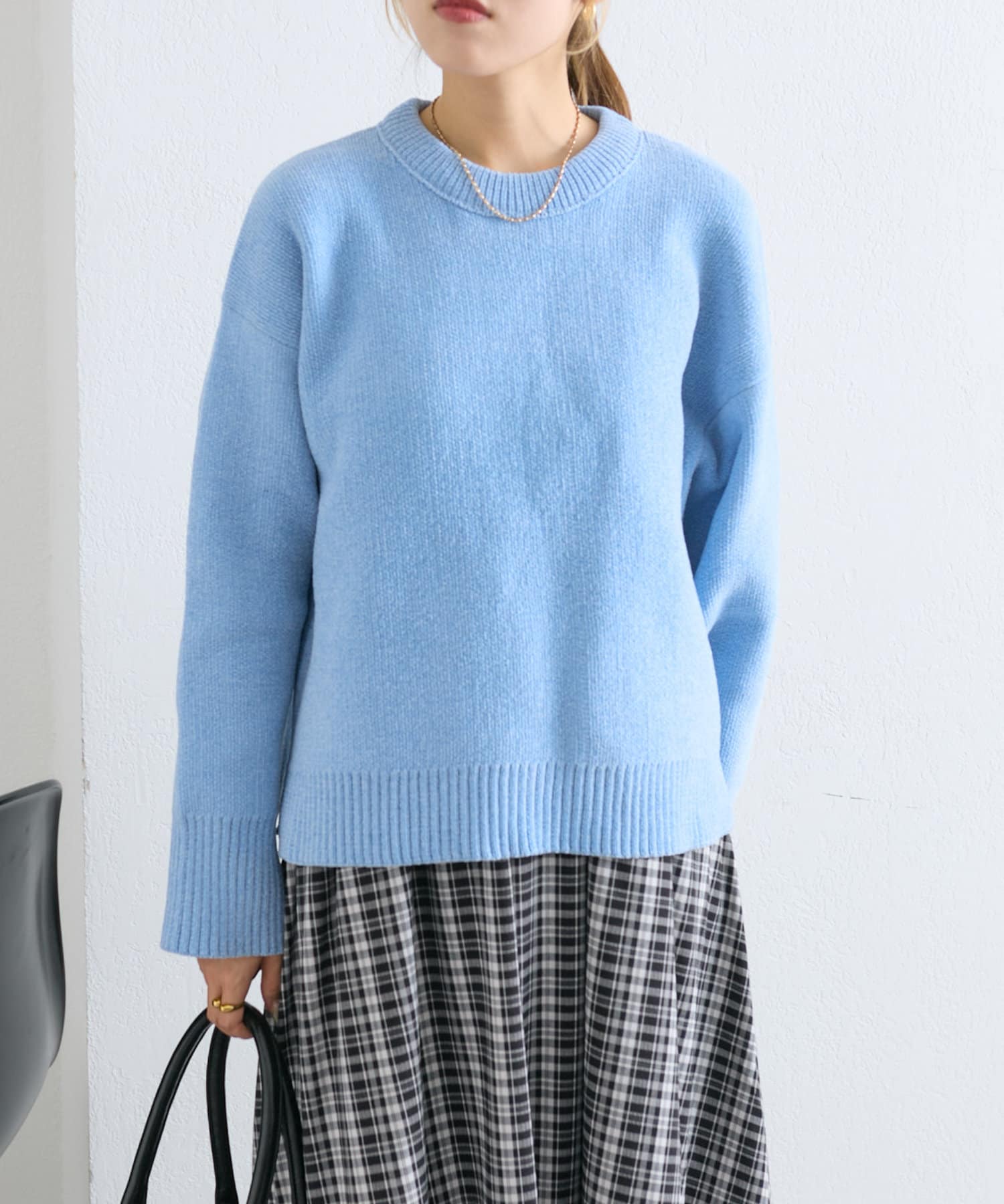 2WAY】配色モールニットプルオーバー | w closet(ダブルクローゼット