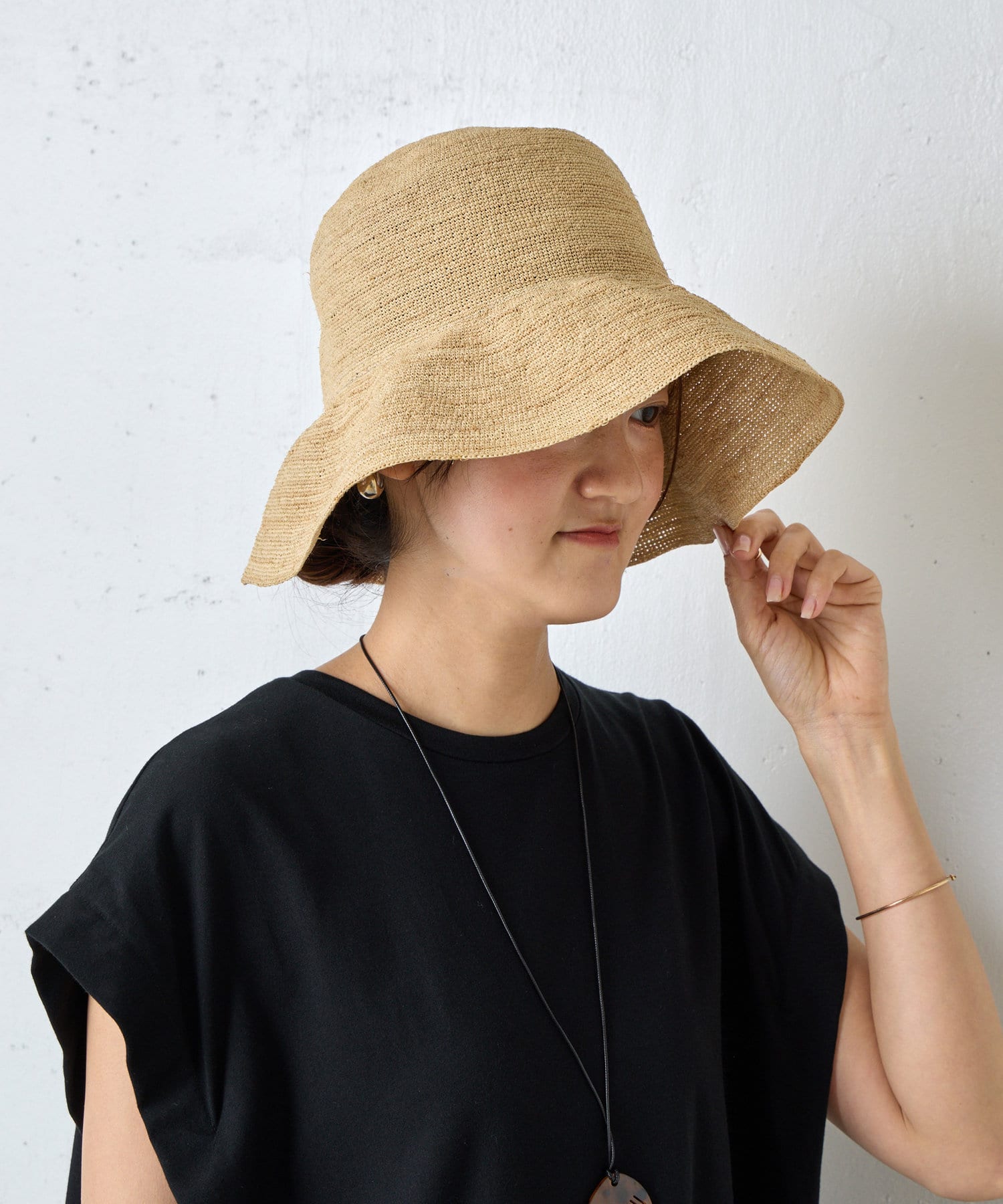 BEARDSLEY(ビアズリー) レディース ラフィア ソフトハット ベージュ