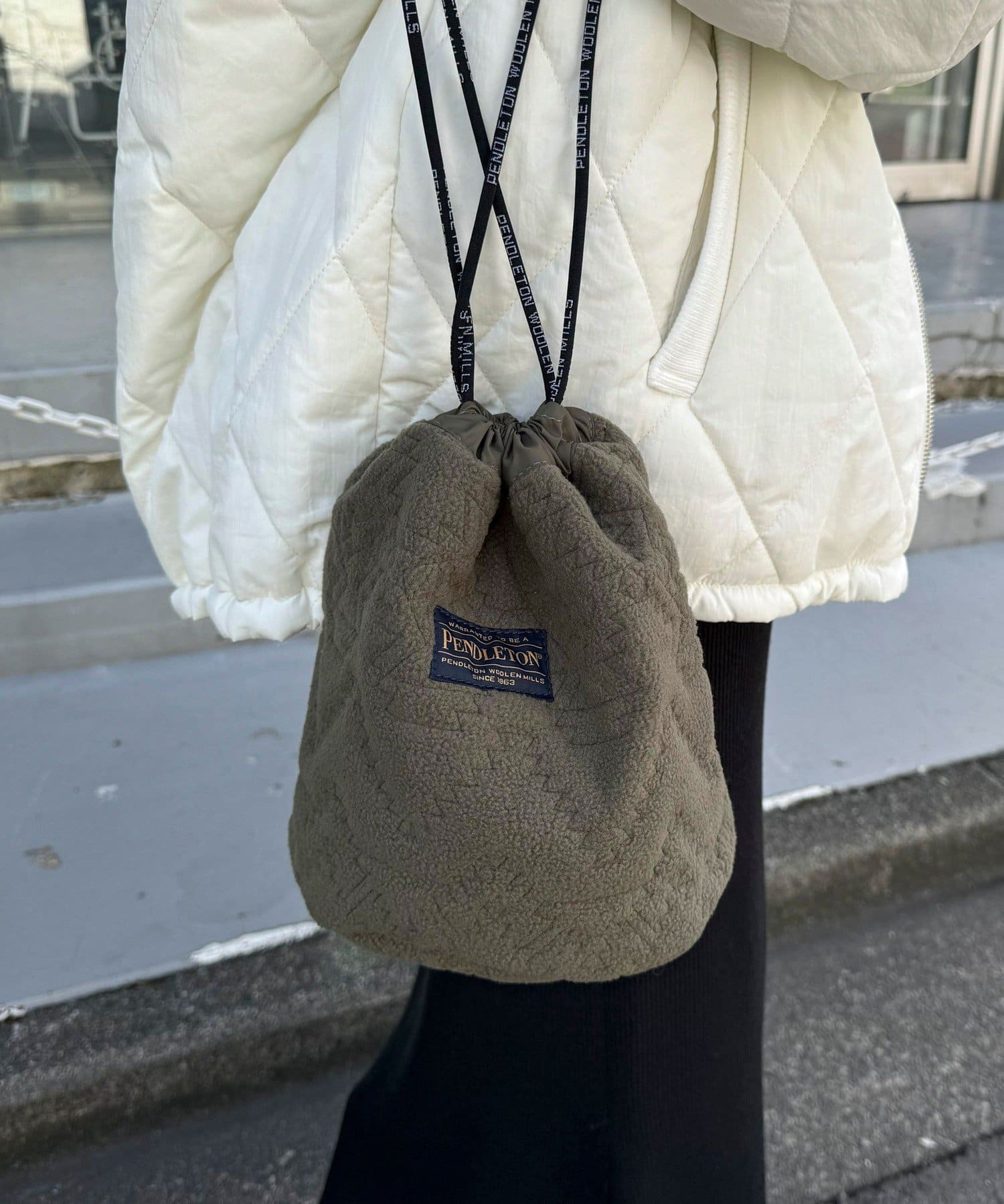 PENDLETON/ペンドルトン】フリースキルトキンチャクショルダーバック