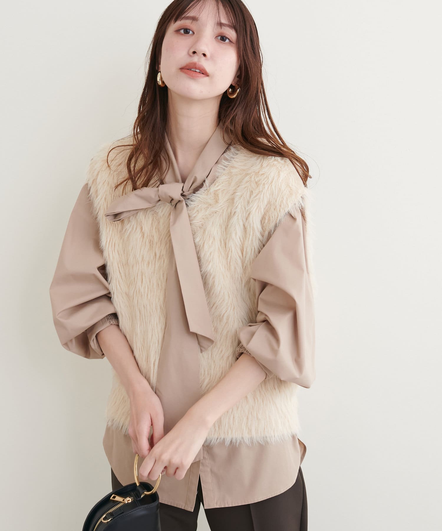ふわふわベスト ふわふわフェザーベスト | natural couture(ナチュラル