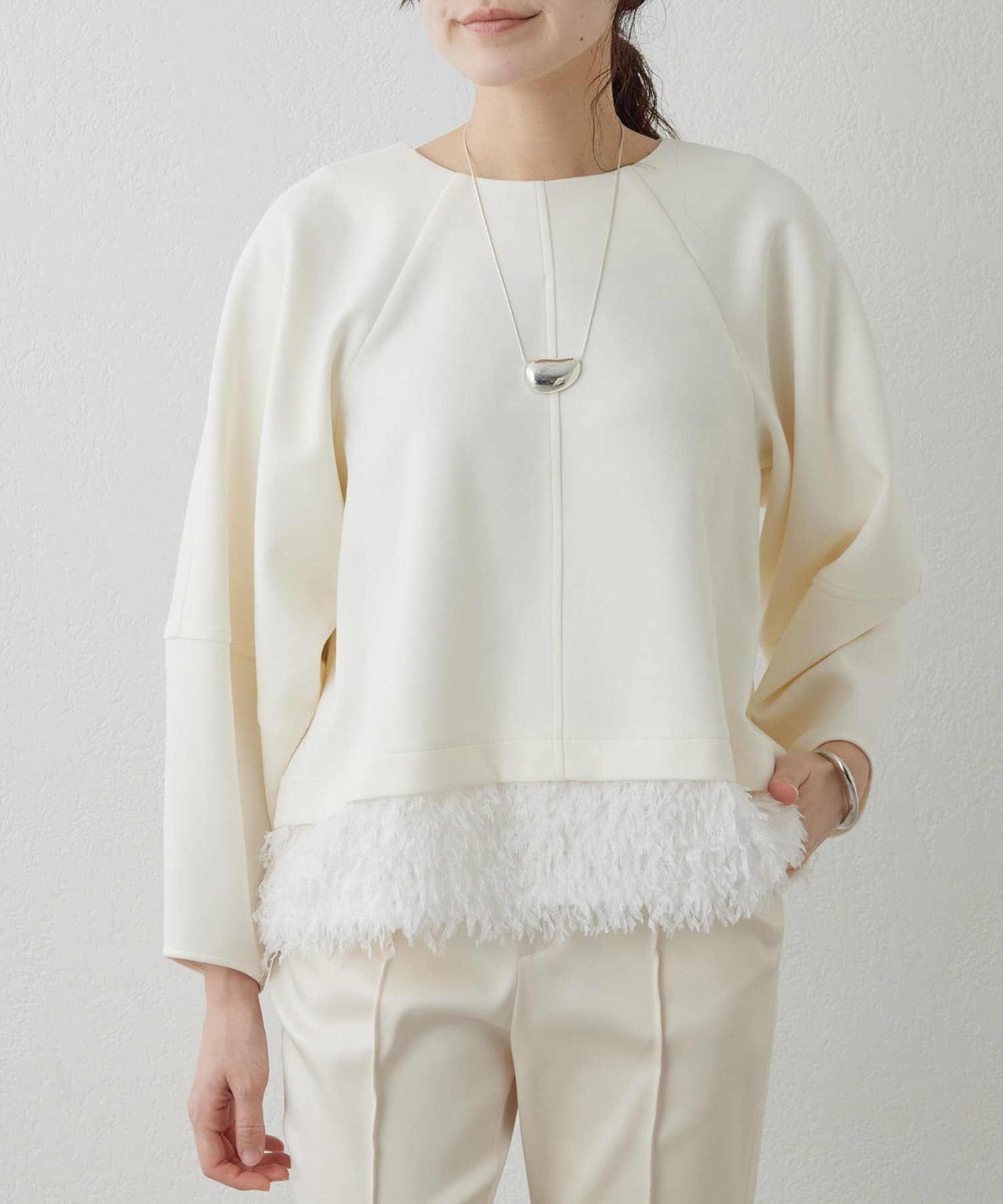 THE PAUSE】フェザーキリカエ ダンボールプルオーバー | Whim Gazette