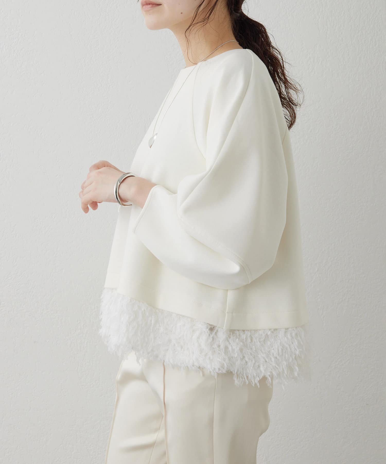 THE PAUSE】フェザーキリカエ ダンボールプルオーバー | Whim Gazette