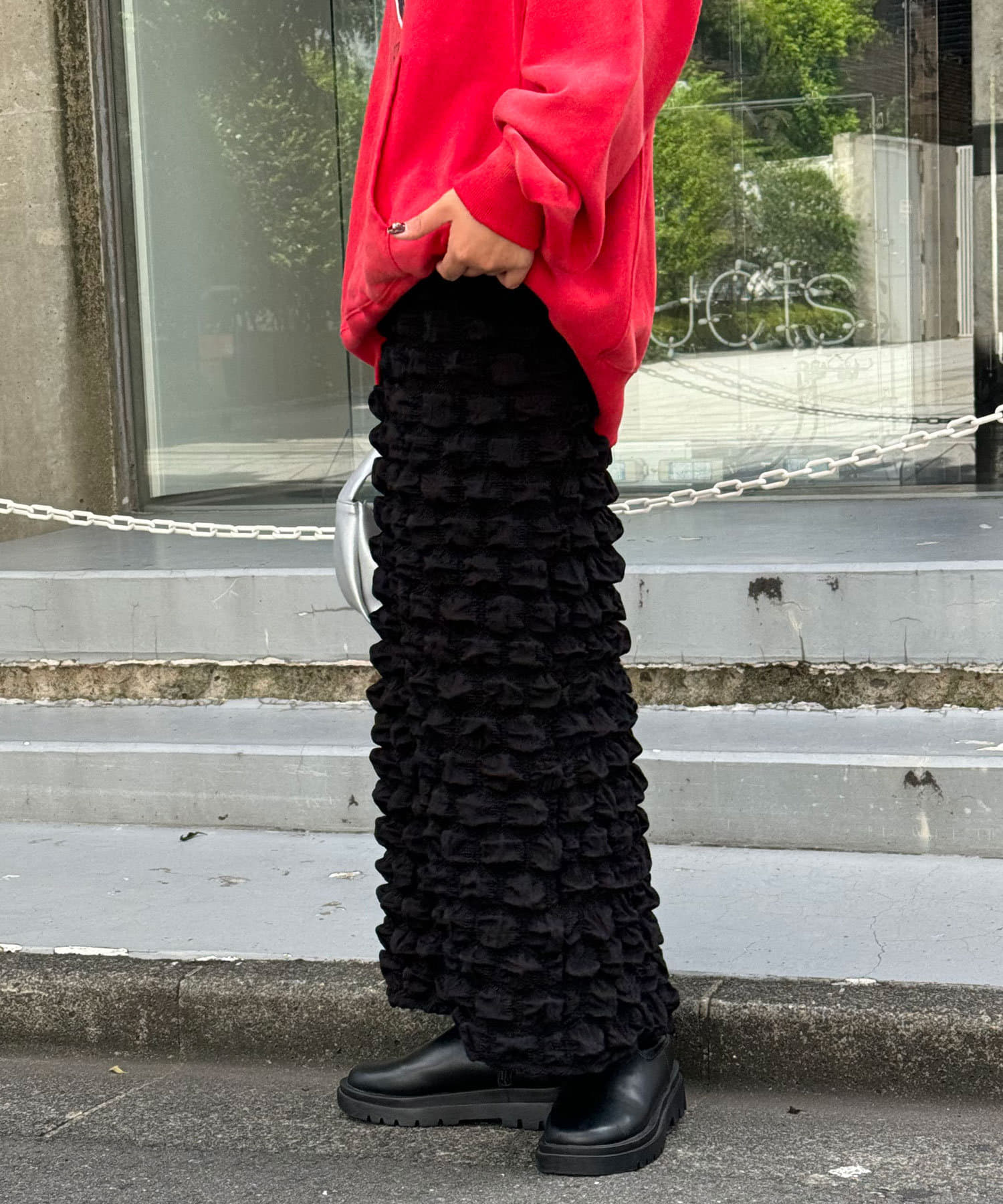 OUTLET(アウトレット) 【Ciaopanic】ぽこぽこシャーリングIラインスカート