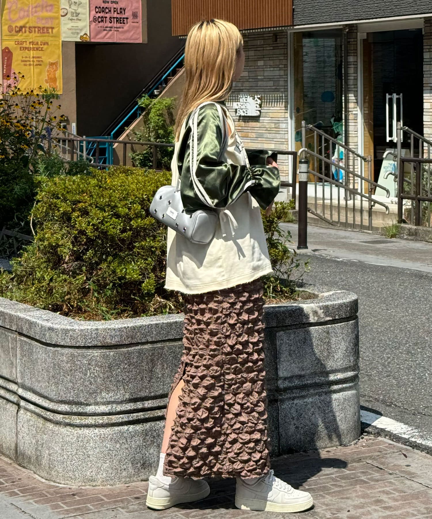 OUTLET(アウトレット) 【Ciaopanic】ぽこぽこシャーリングIラインスカート