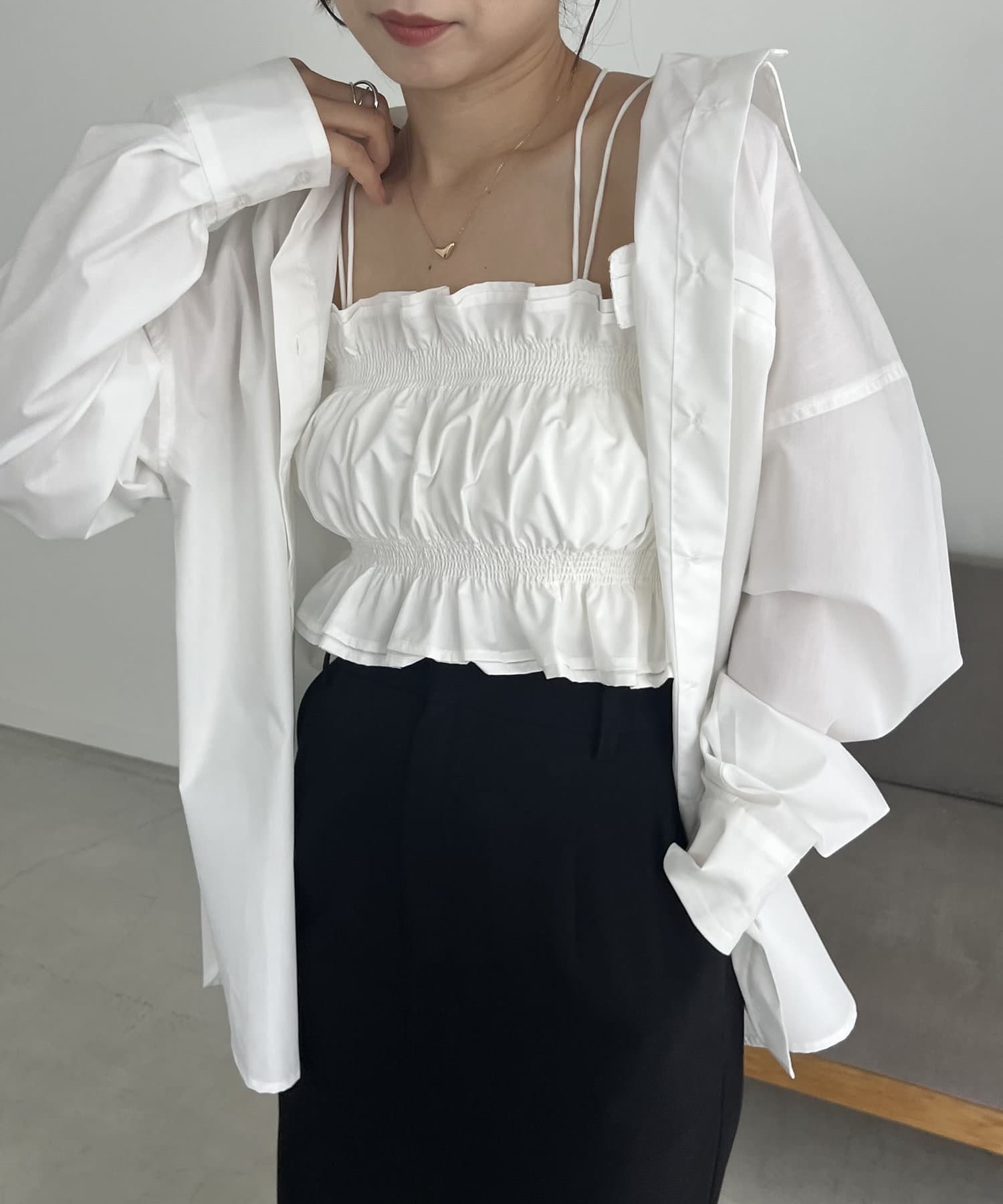 CAPRICIEUX LE'MAGE】ビスチェSETシャツ | OUTLET(アウトレット