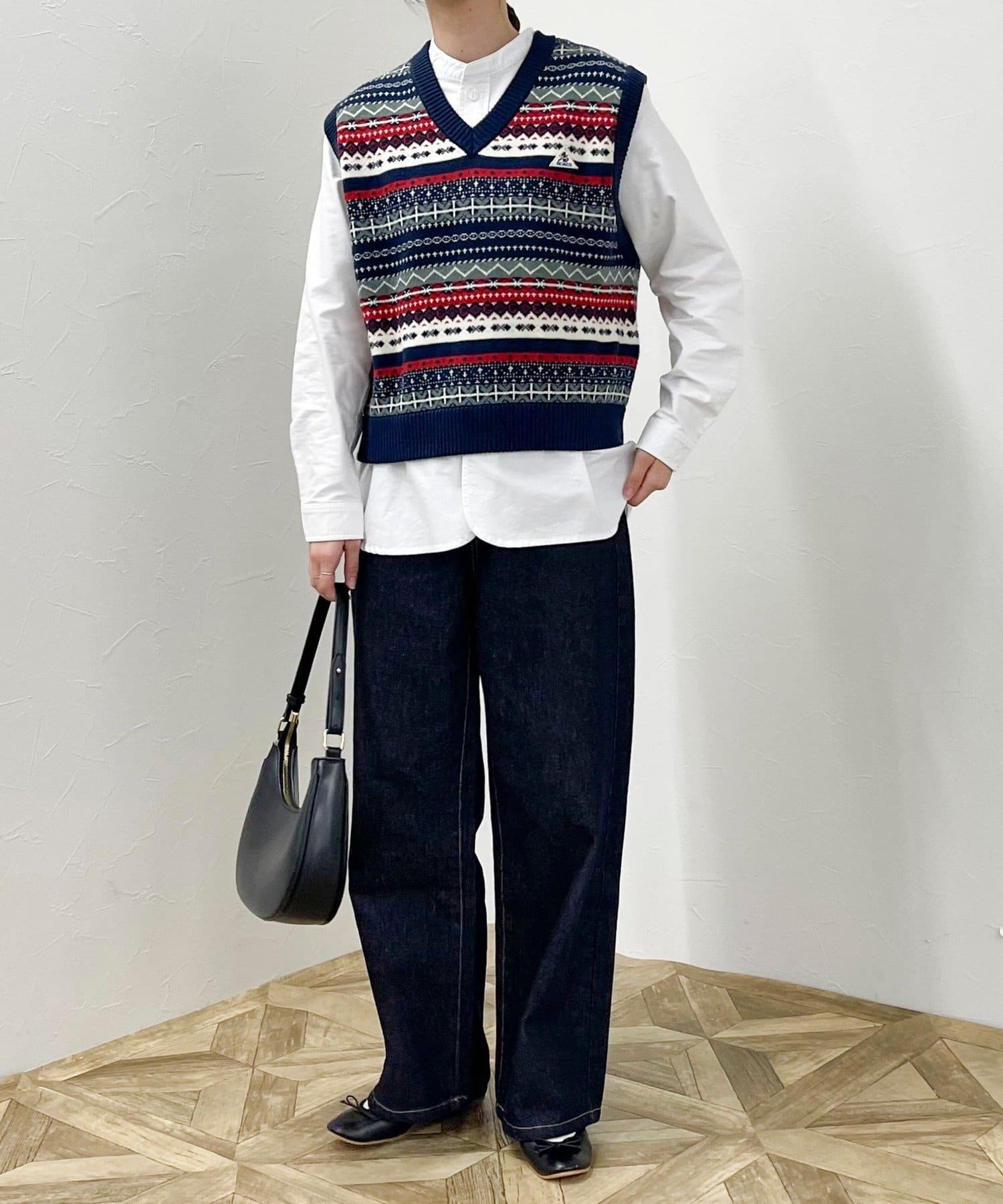 アルベロベロ 豪華なハンドニット ブレーメンの音楽隊柄 ロングベスト❤️ アルベロベロ 豪華なハンドニット ブレーメンの音楽隊柄 ロングベスト❤️