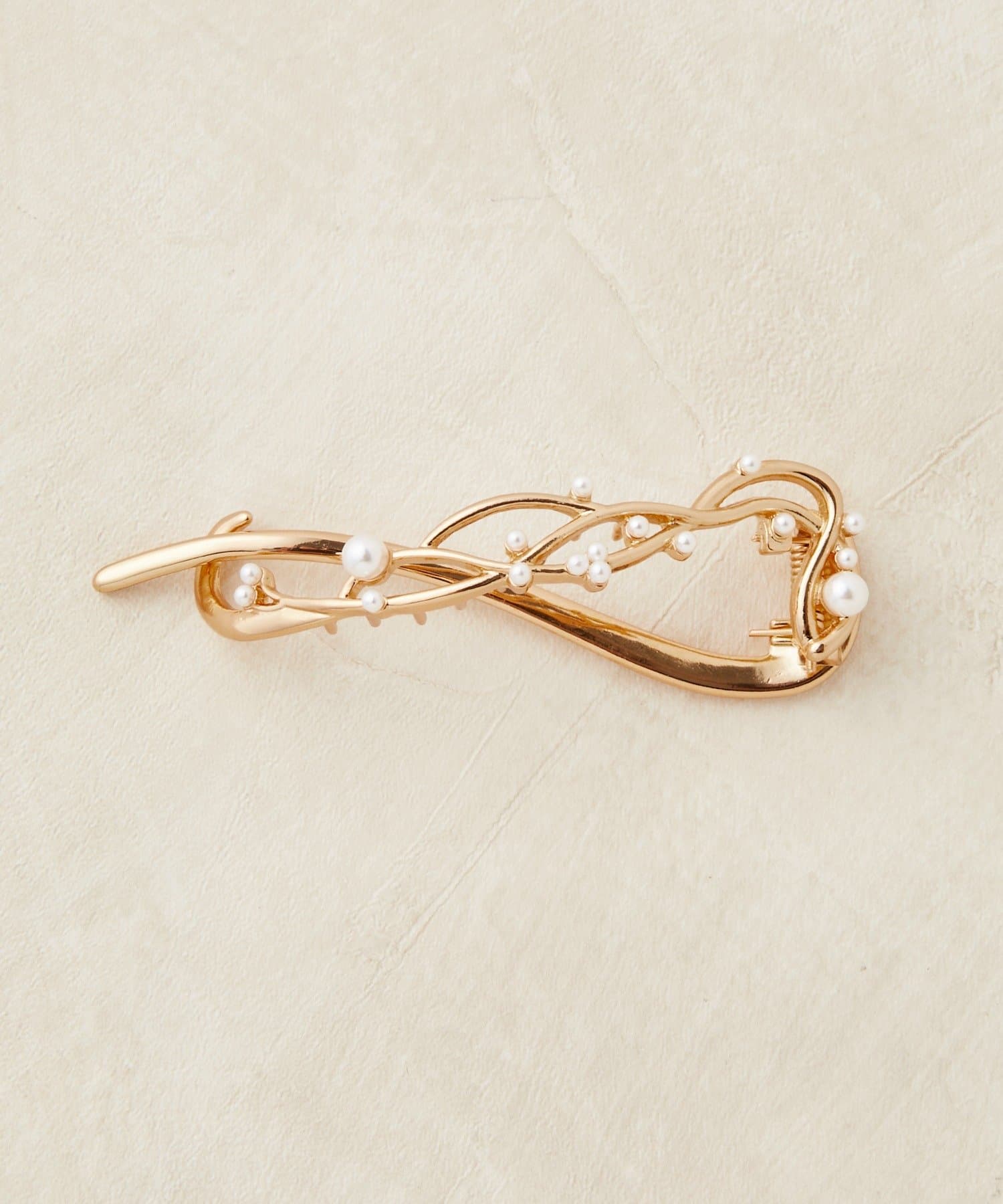 Lattice(ラティス) 【5/25 11:00~販売開始】【人気の為再入荷】メタルパールバレッタ