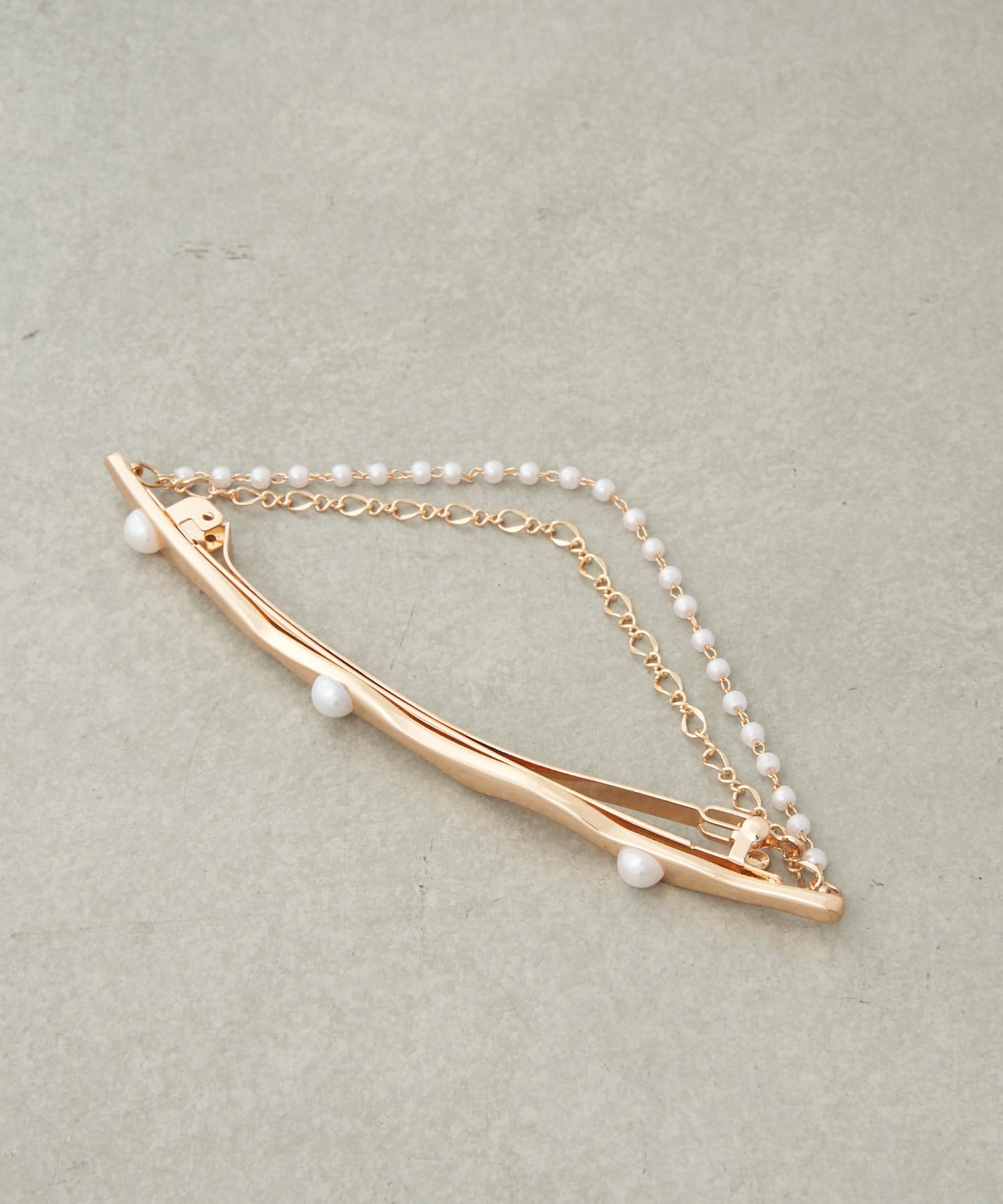 オケージョン】チェーン付きパールバレッタ | Lattice(ラティス