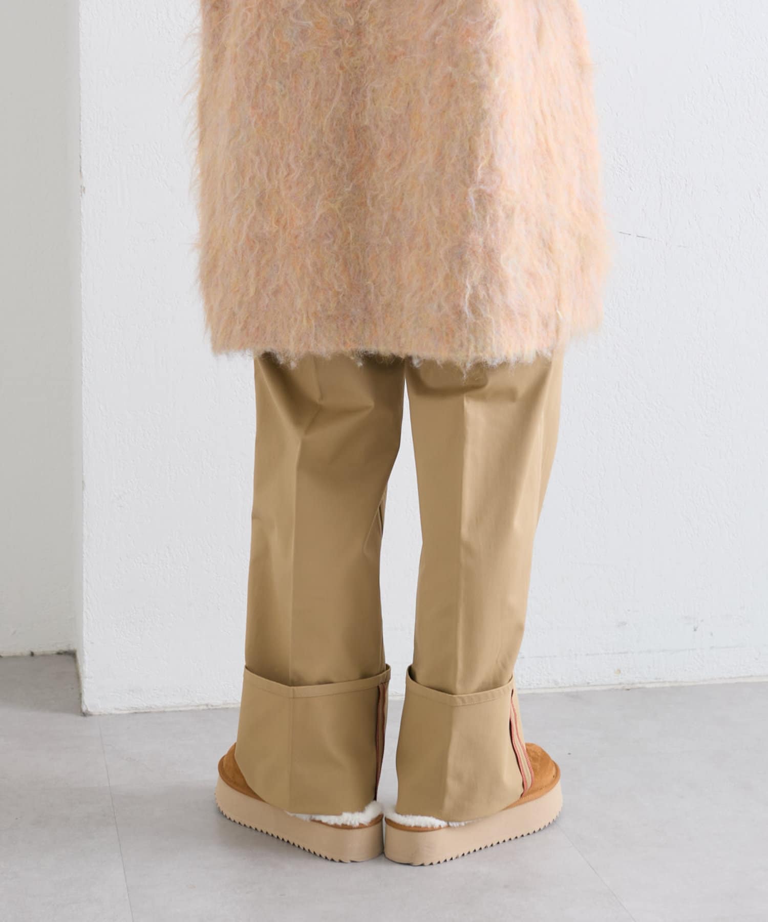 配色ステッチターンバックパンツ | w closet(ダブルクローゼット