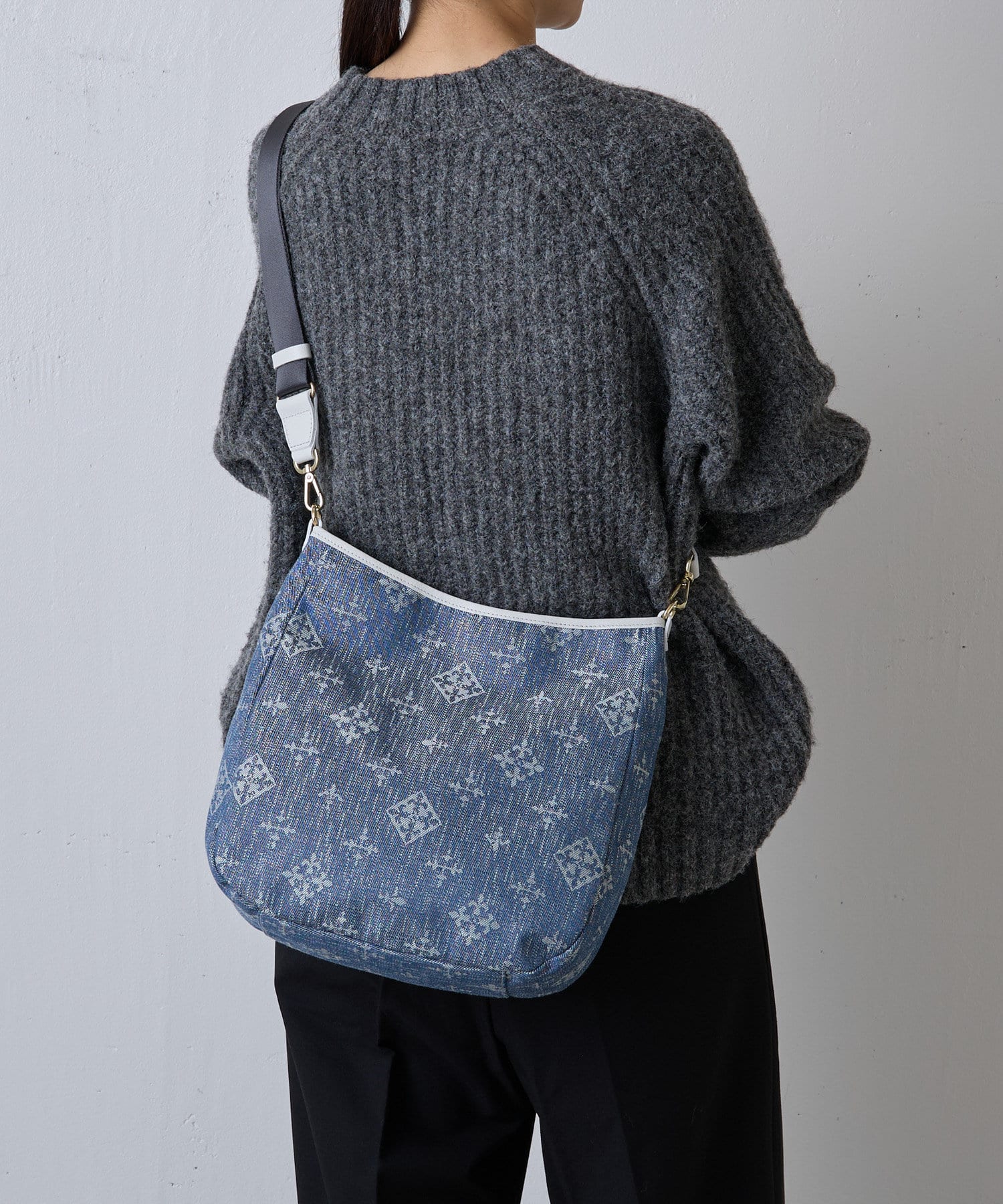 russet(ラシット) 12/13 12:00予約開始【Denim jacquard】2wayショルダーバッグ