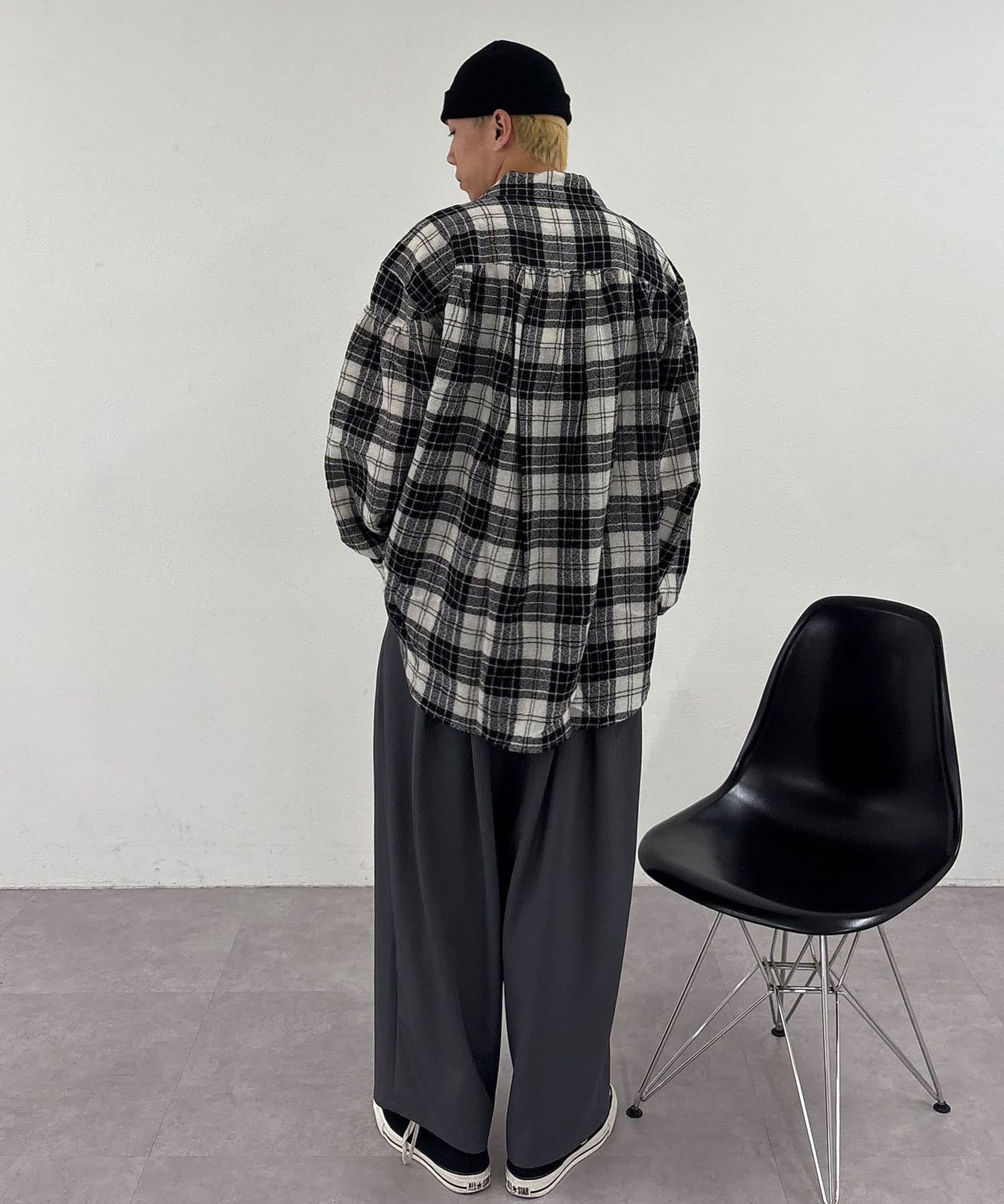 CIAOPANIC(チャオパニック) 【AïE/エーアイイー】PAINTER SHIRT - GAUZE PLAID