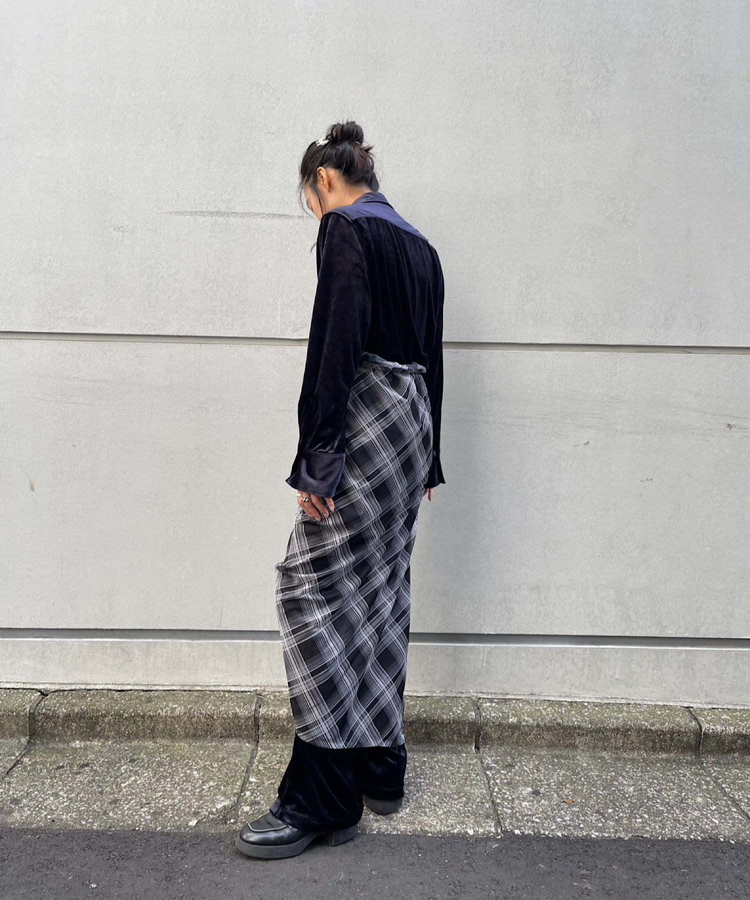 Pasterip(パセリ) Check sheer multiway scarf