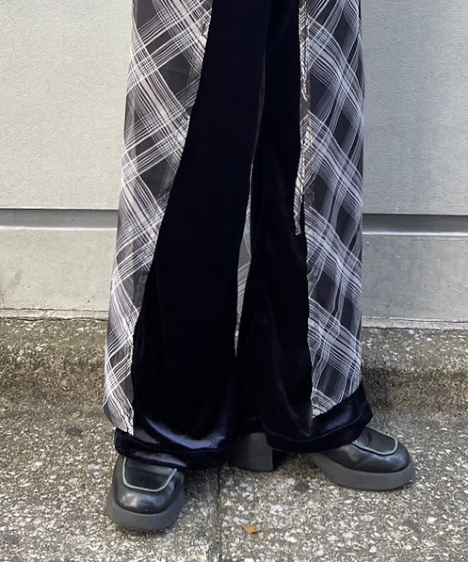 Pasterip(パセリ) Check sheer multiway scarf