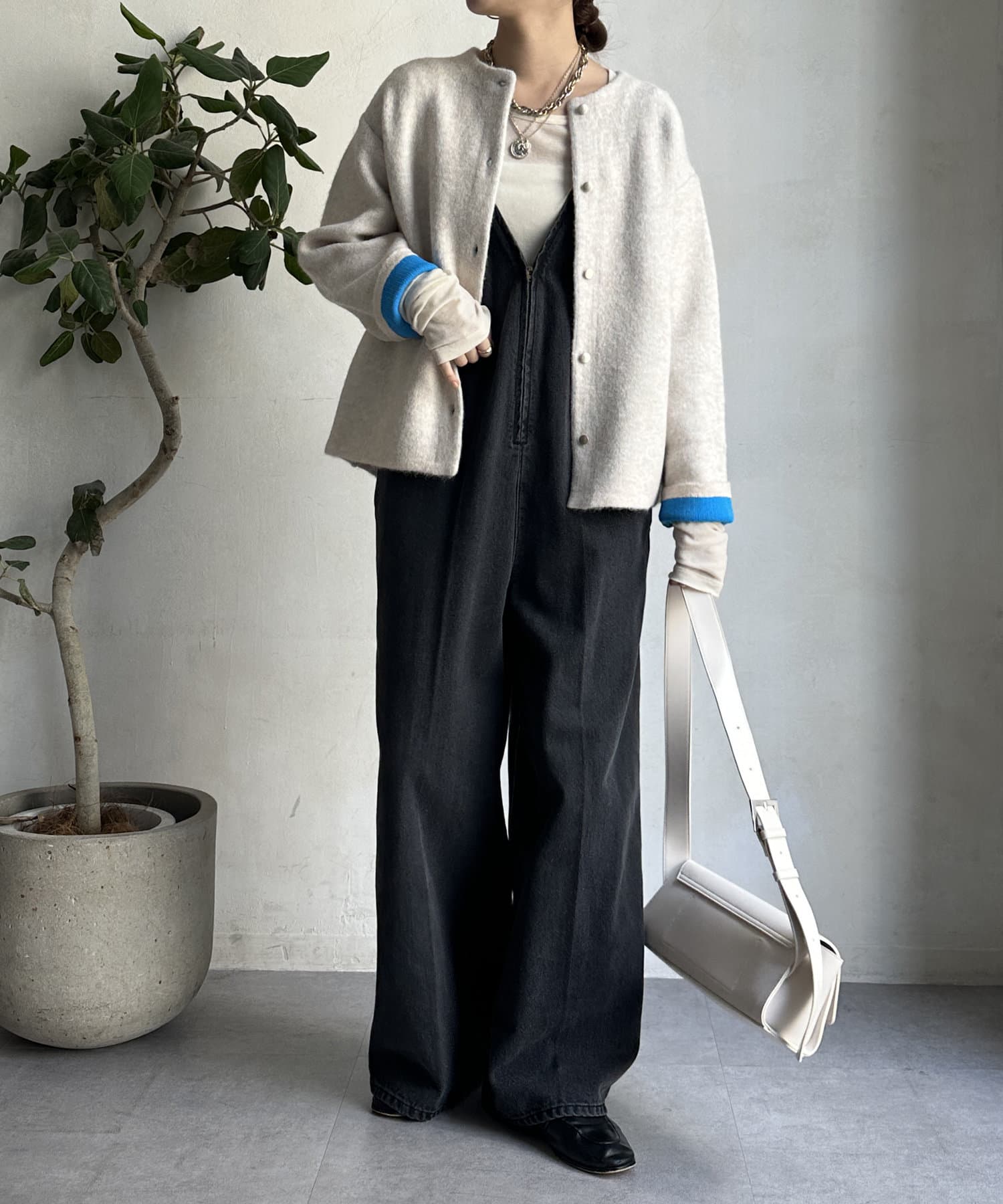 WEB限定】ダブルフェイスニットショートコート | DOUDOU WEB限定】ダブルフェイスニットショートコート | DOUDOU