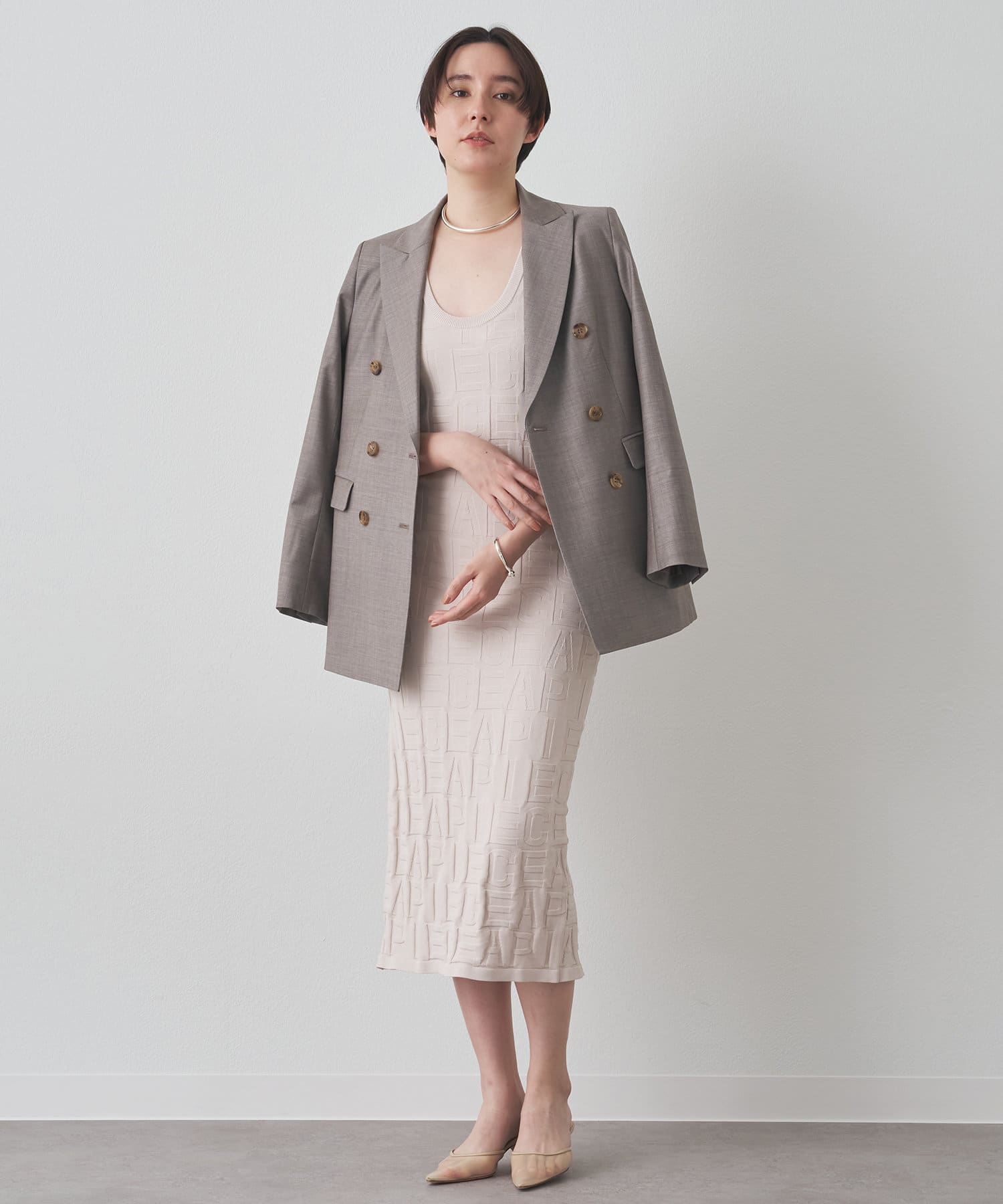 CEPIE./ロゴニットワンピース | Drawing Numbers(ドローイング