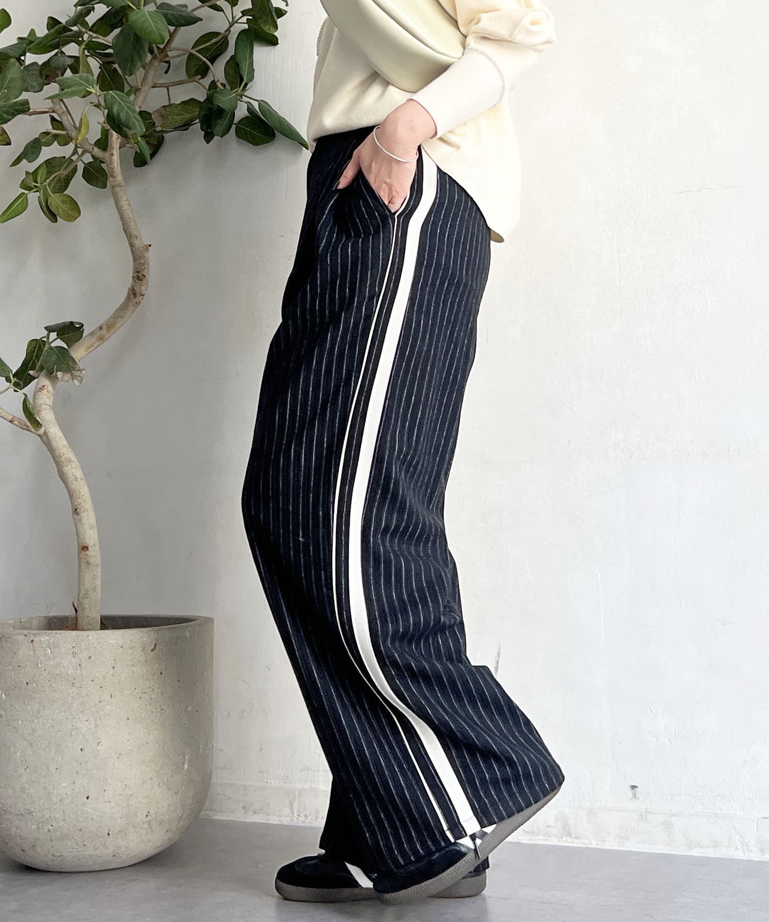 ウールストライプパンツ | Croisiere(クロジエール)レディース | PAL