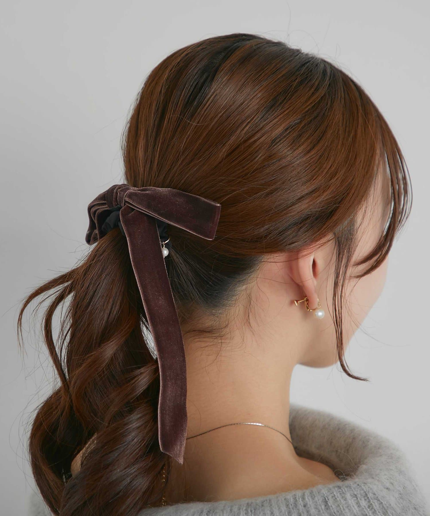 新色登場・追加オーダー決定・お上品リボン】ベルベットヘアゴム